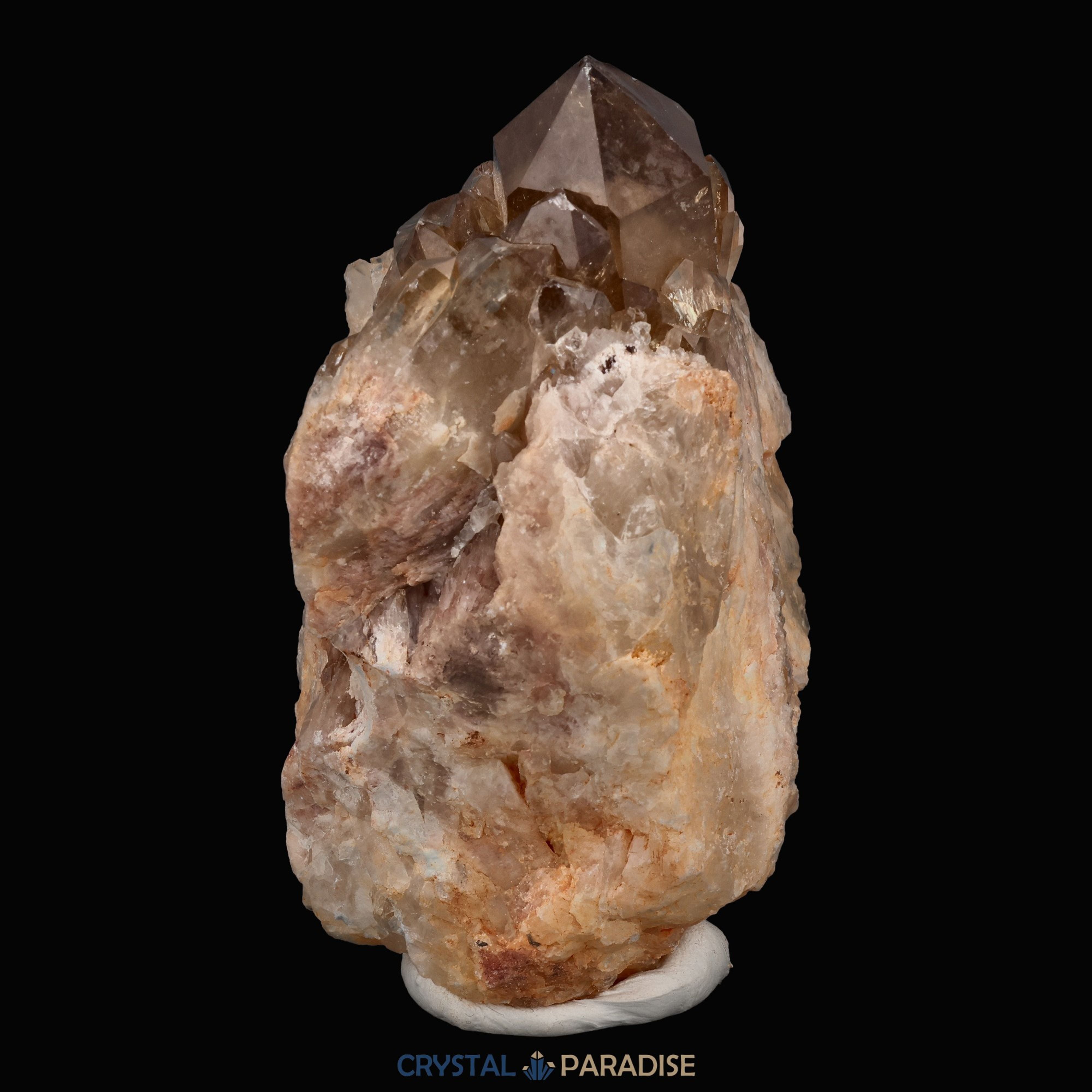 Citrin Handstufe aus Kunduluni, Kongo (327g) - schöne Kristallspitzen – Ansicht 7