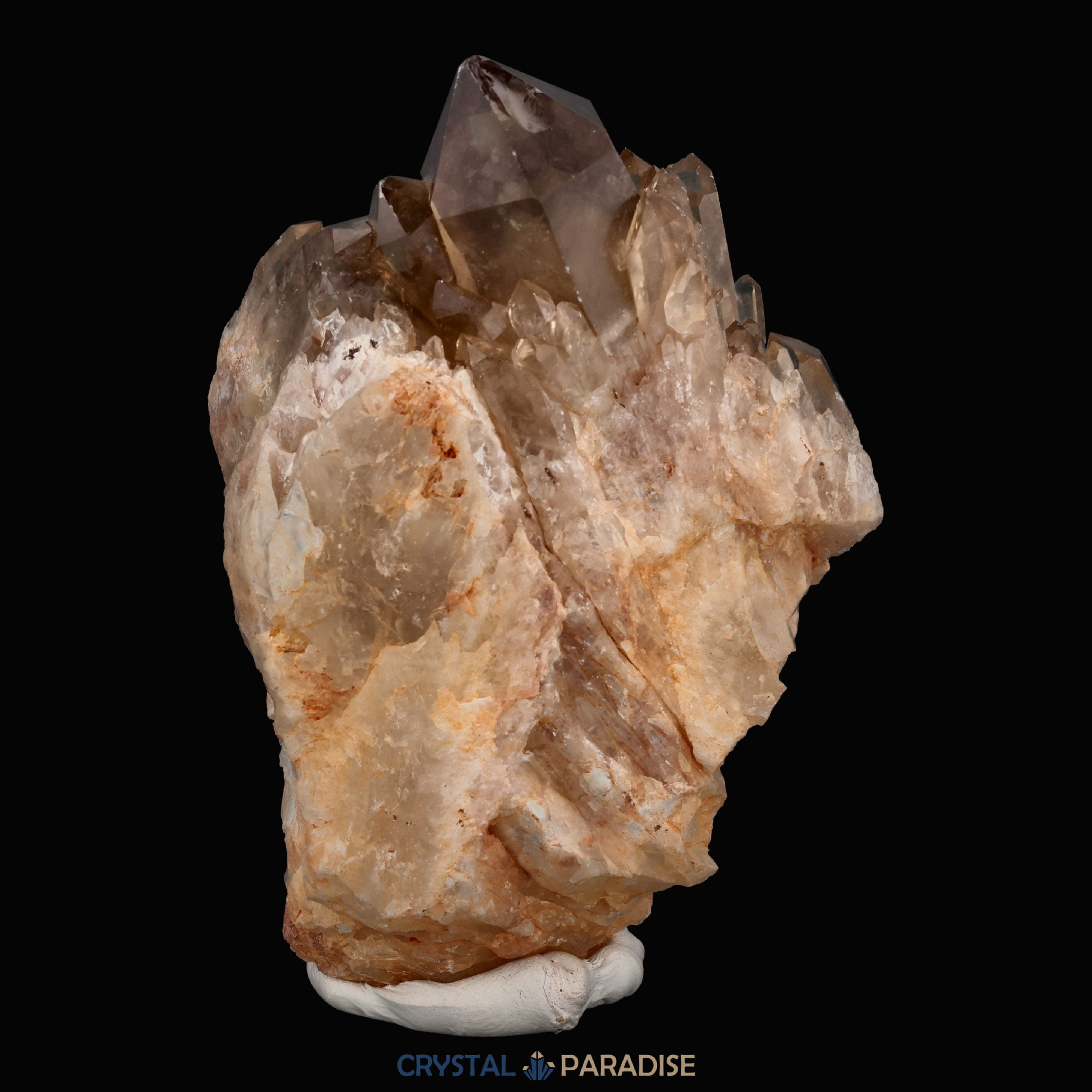Citrin Handstufe aus Kunduluni, Kongo (327g) - schöne Kristallspitzen – Ansicht 9