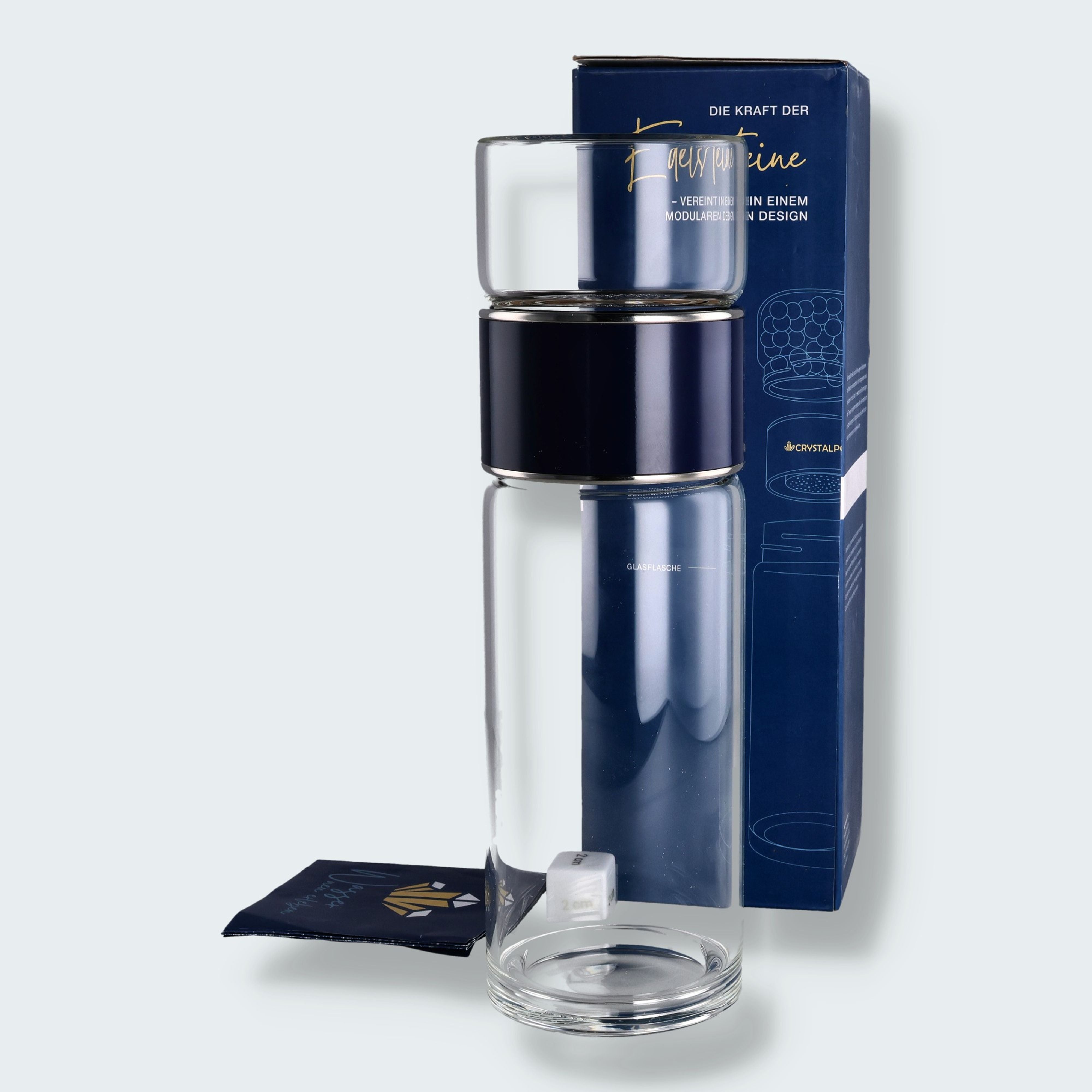 crystalpower® Wasserflasche für Wassersteine – Ansicht 6