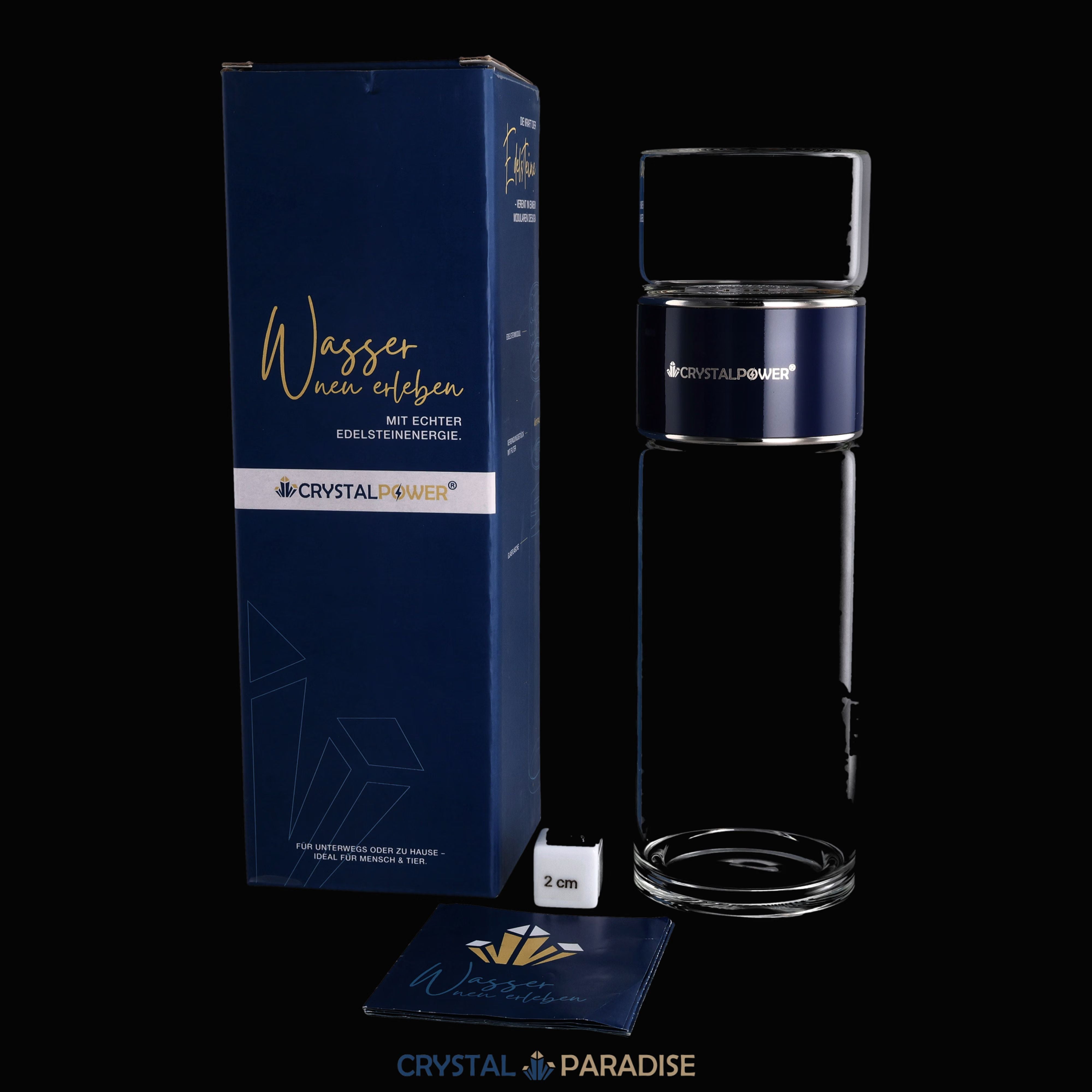 crystalpower® Wasserflasche für Wassersteine – Ansicht 7