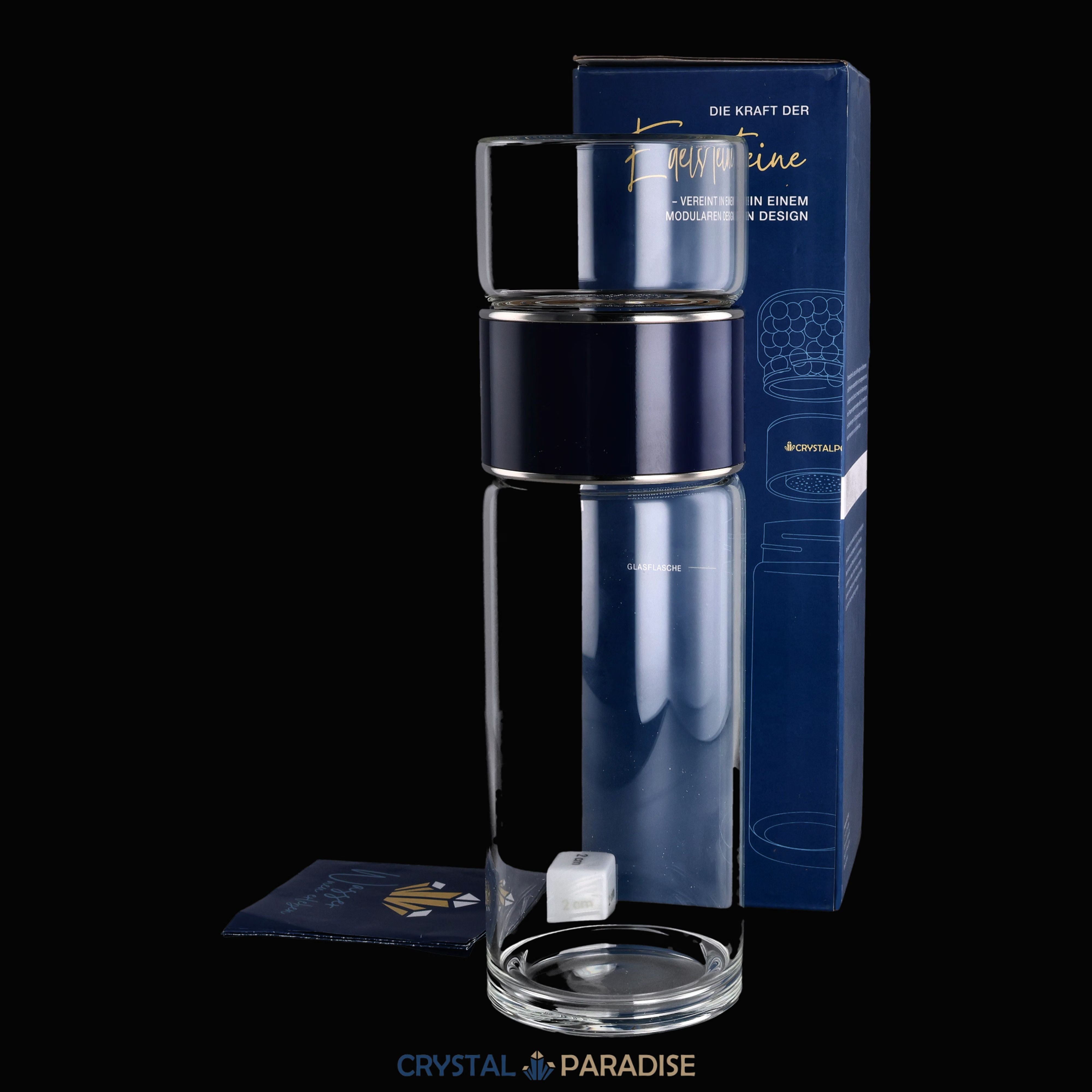 crystalpower® Wasserflasche für Wassersteine – Ansicht 9
