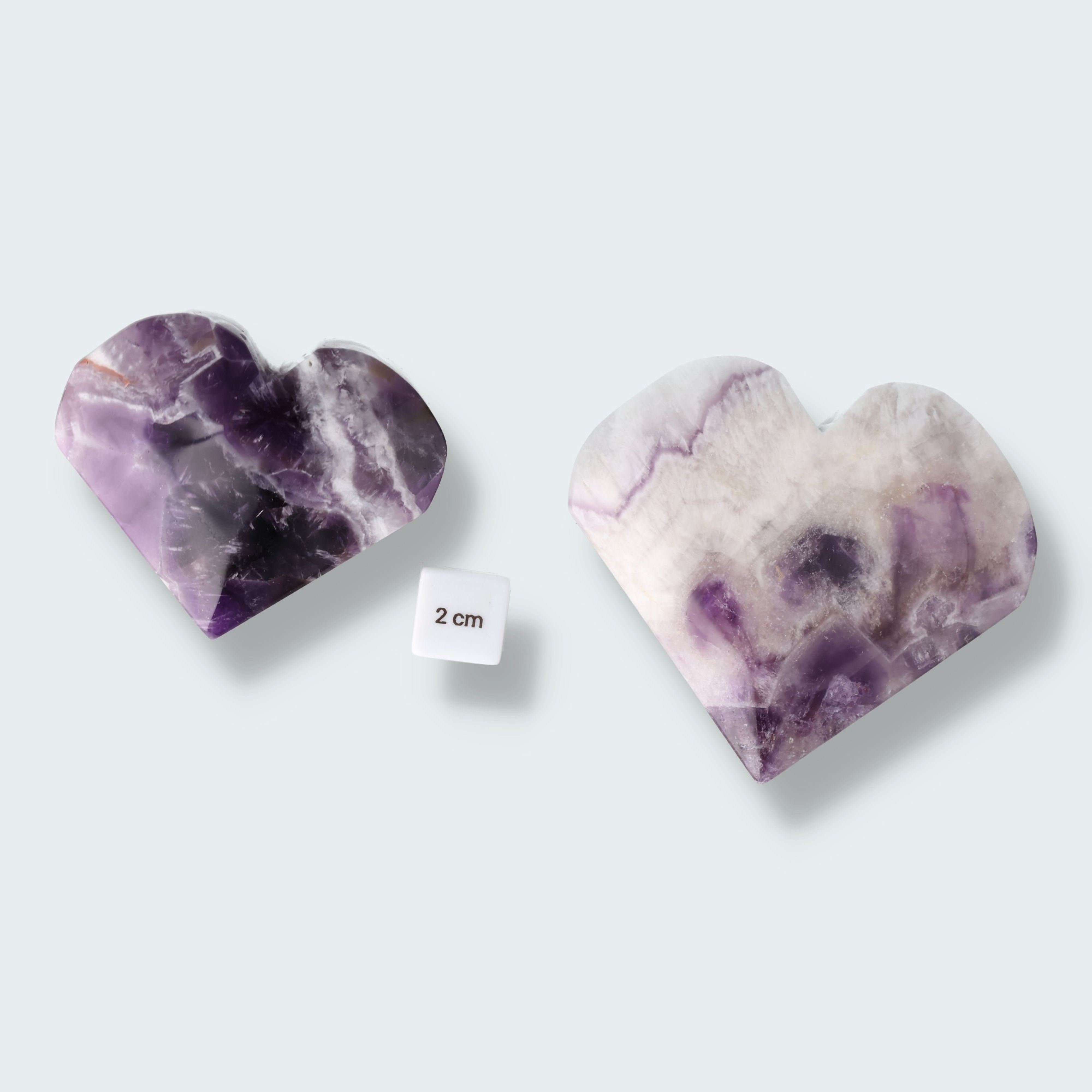Dreamy Amethystquarz Herz aus Sambia – Ansicht 2