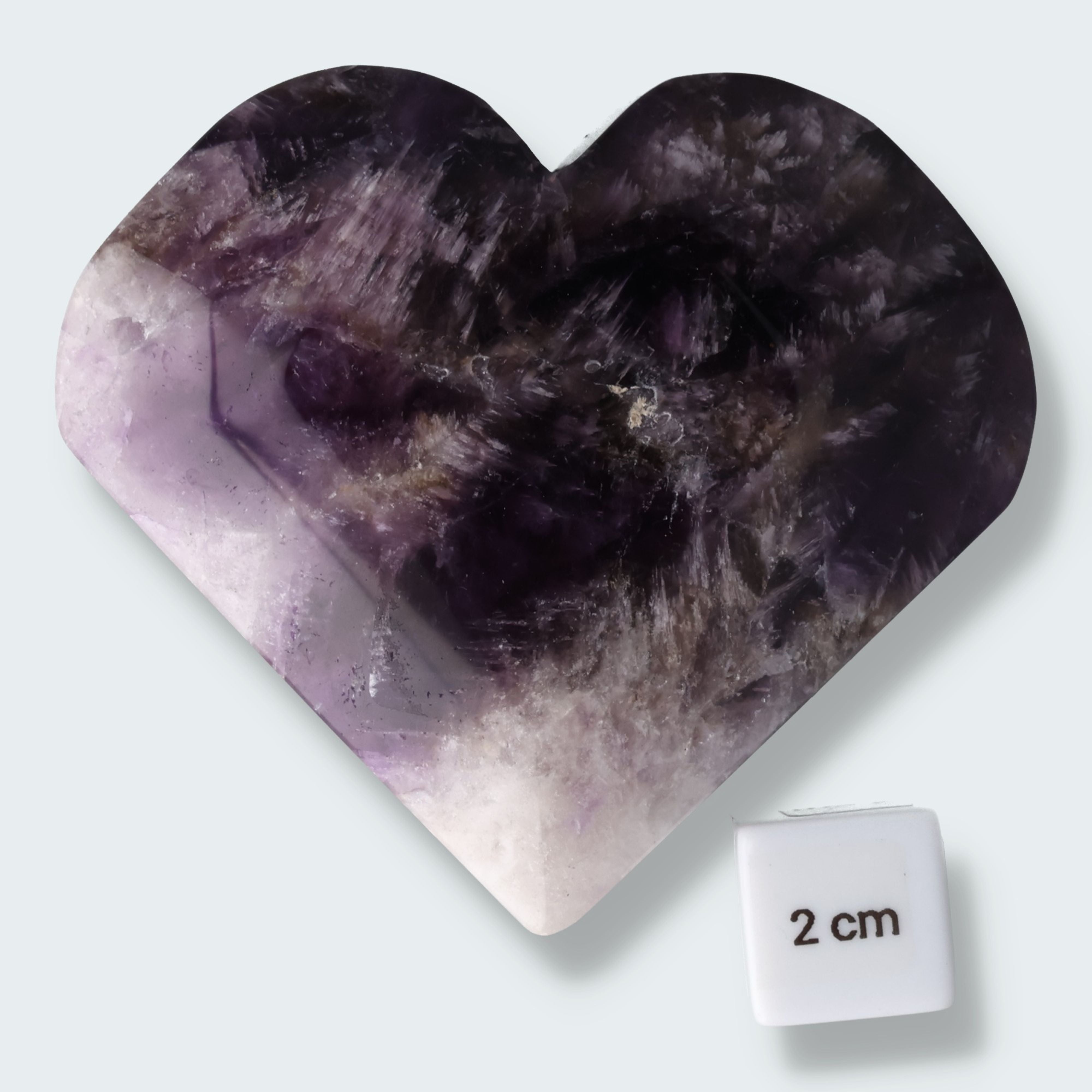 Dreamy Amethystquarz Herz aus Sambia (324g) – Ansicht 2
