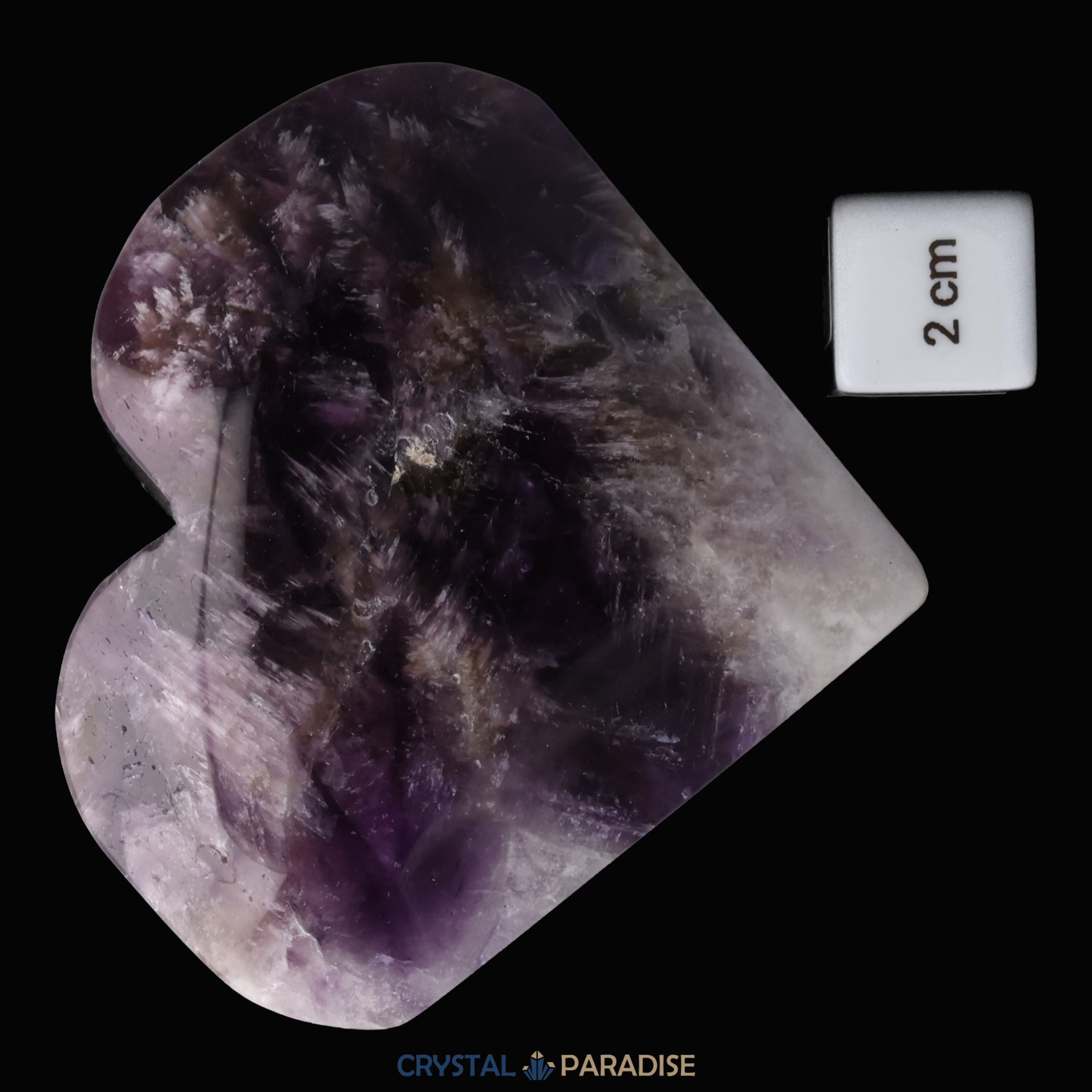 Dreamy Amethystquarz Herz aus Sambia (324g) – Ansicht 9