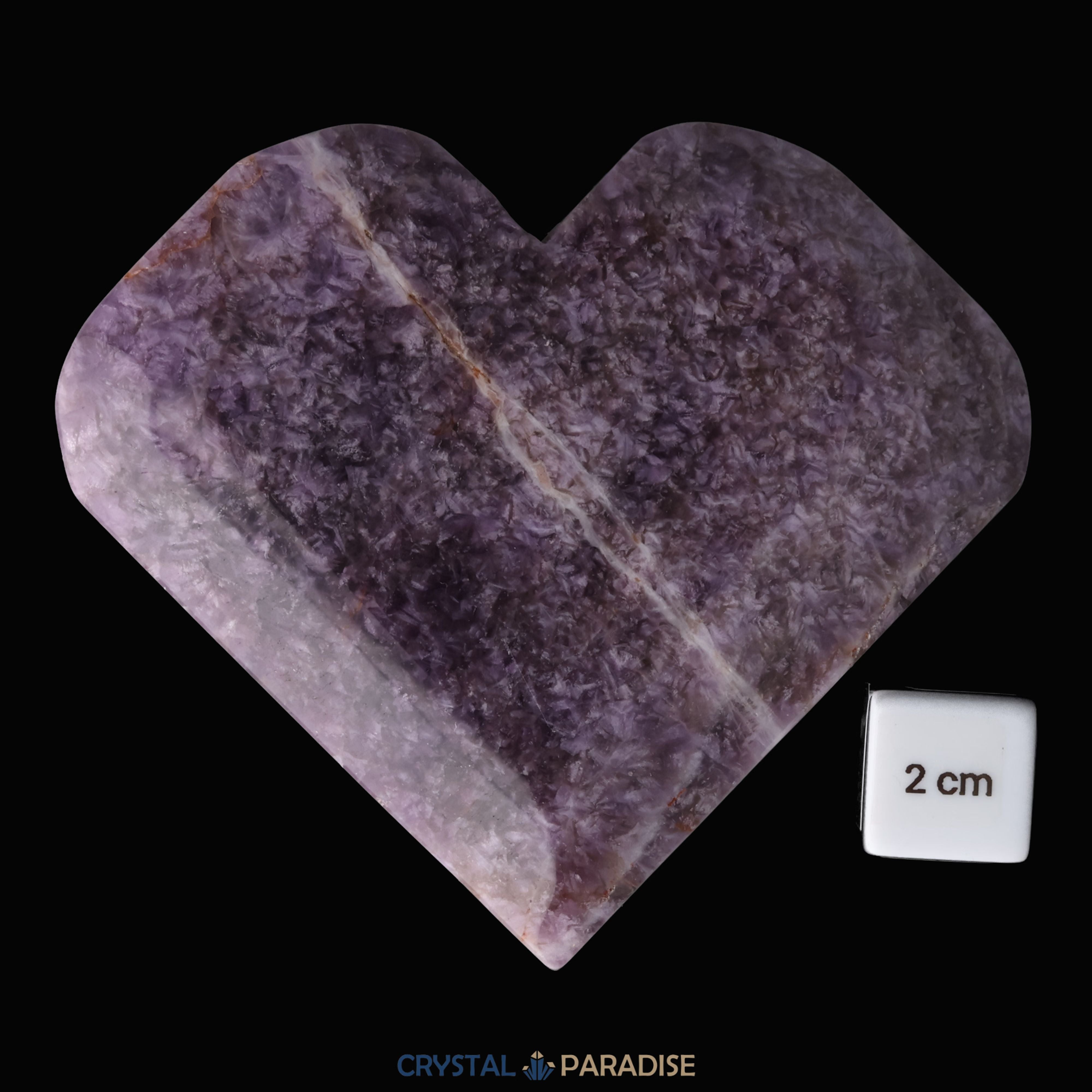 Dreamy Amethystquarz Herz aus Sambia (377g) – Ansicht 6