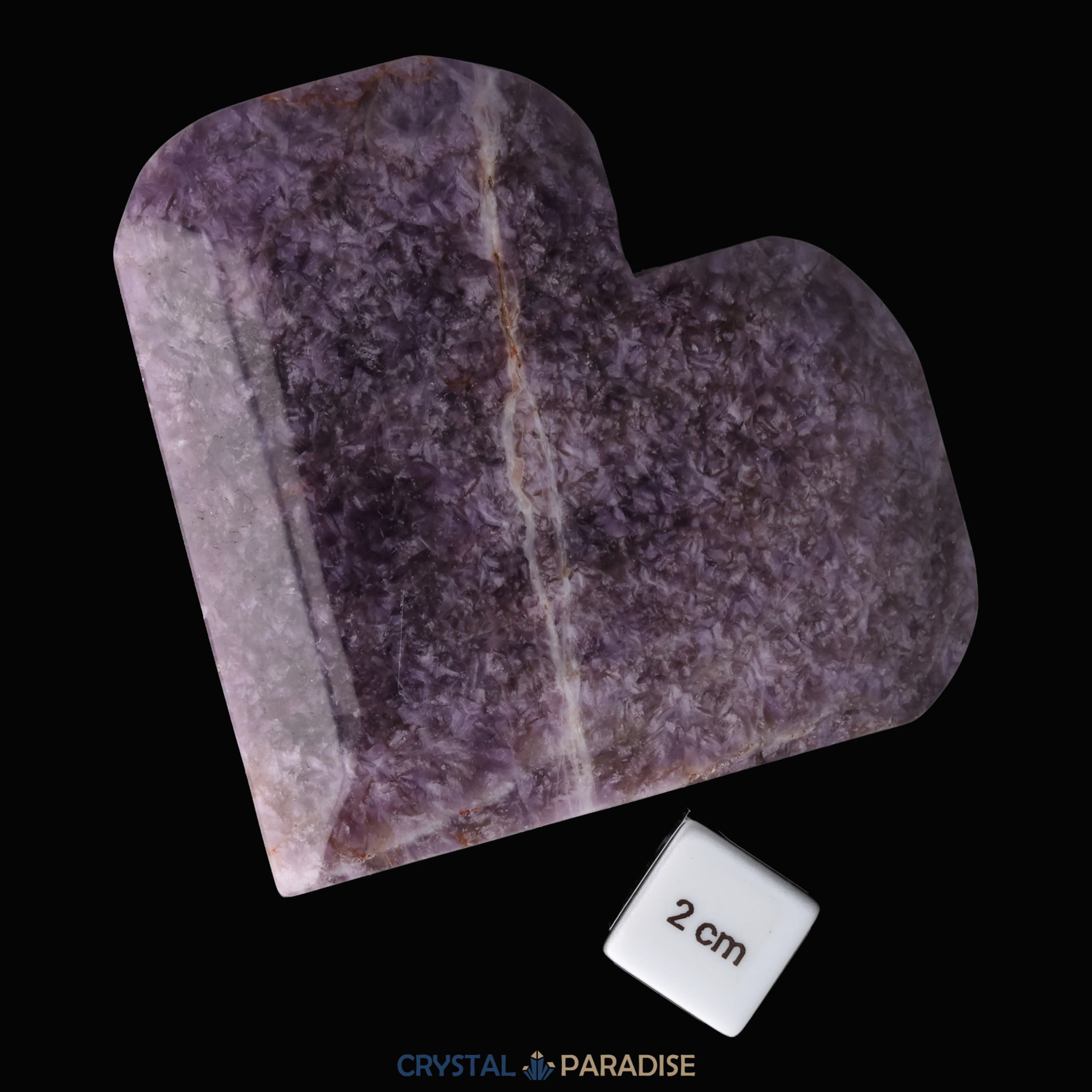 Dreamy Amethystquarz Herz aus Sambia (377g) – Ansicht 7