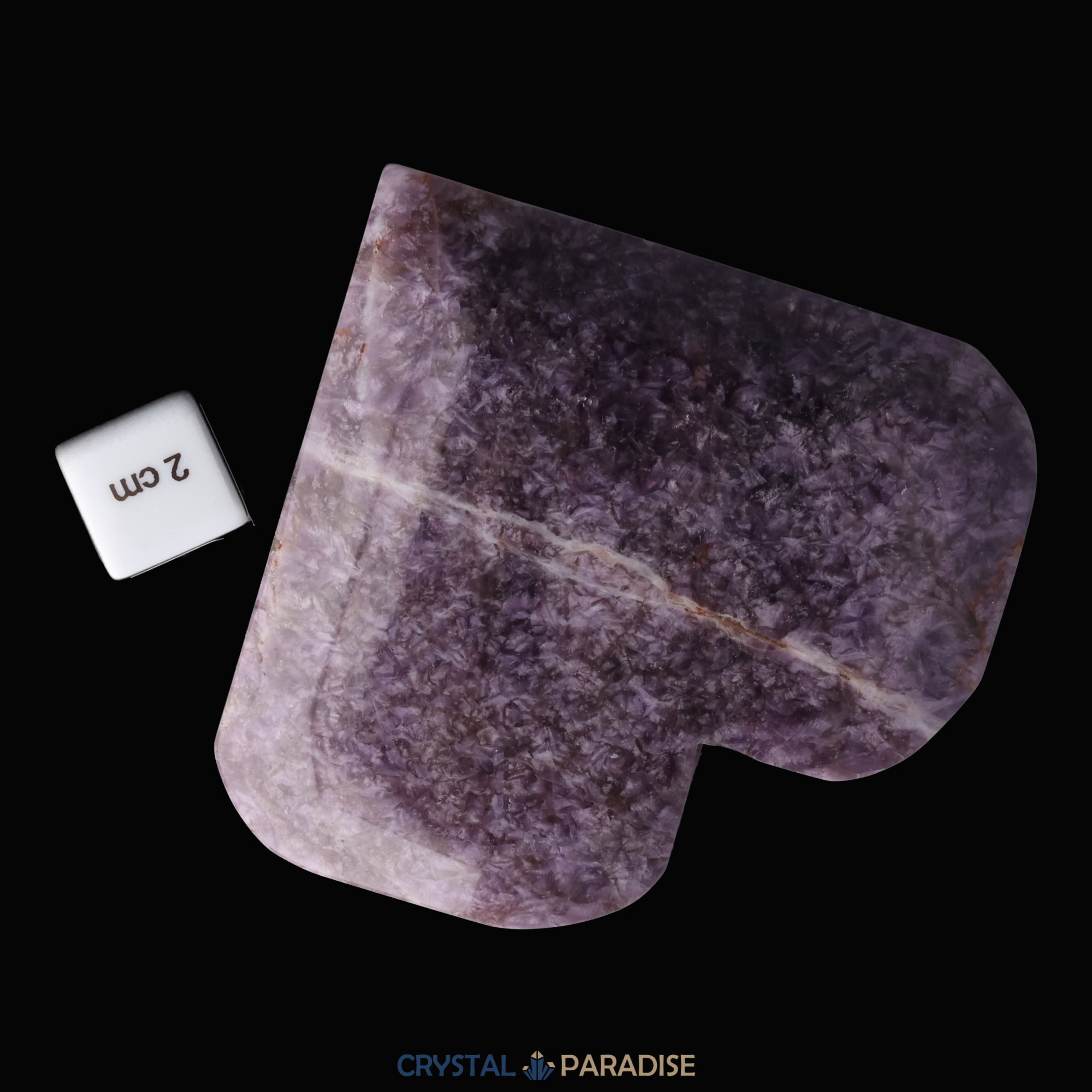 Dreamy Amethystquarz Herz aus Sambia (377g) – Ansicht 9
