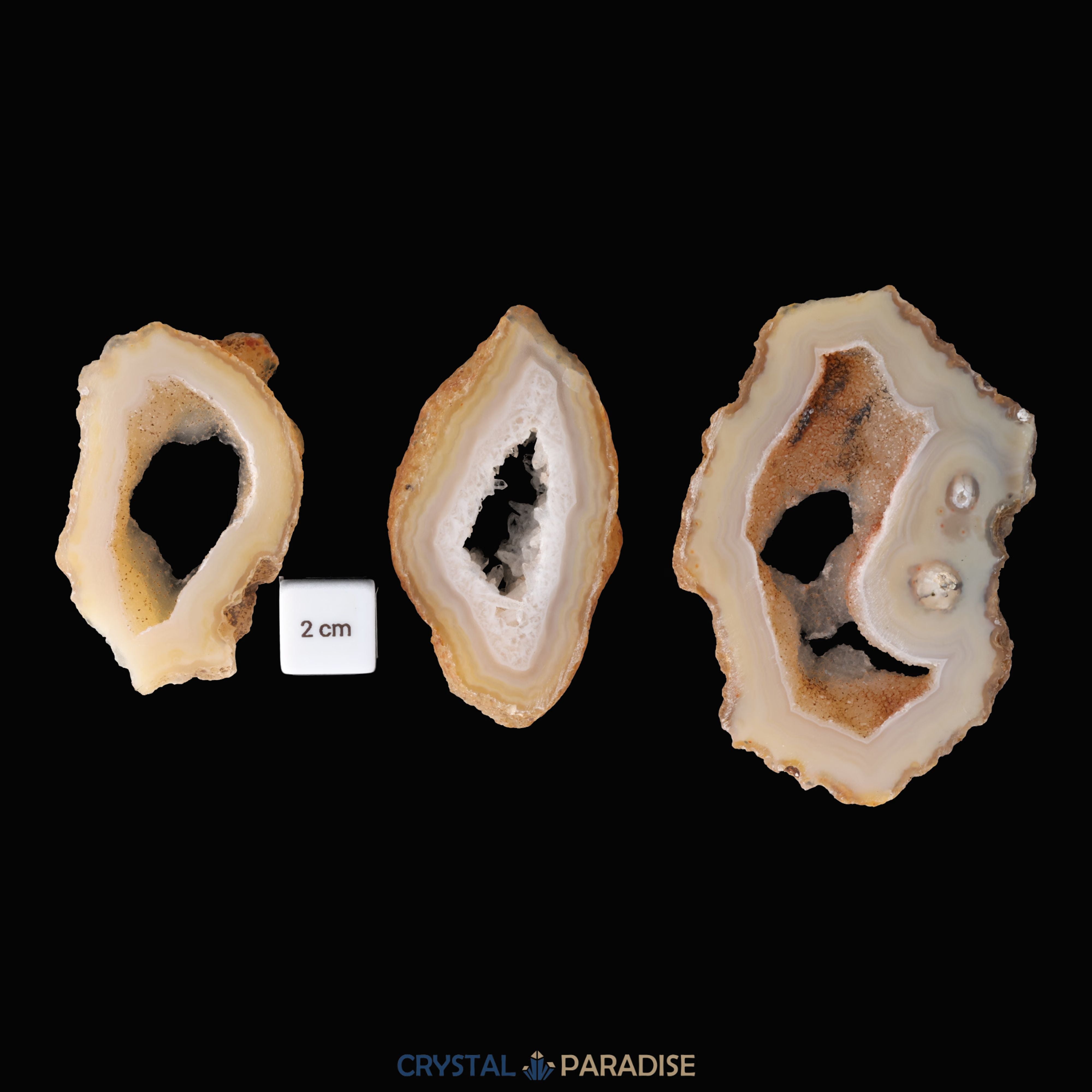 Druzy Achatscheibe ca. 1cm dick – Ansicht 5