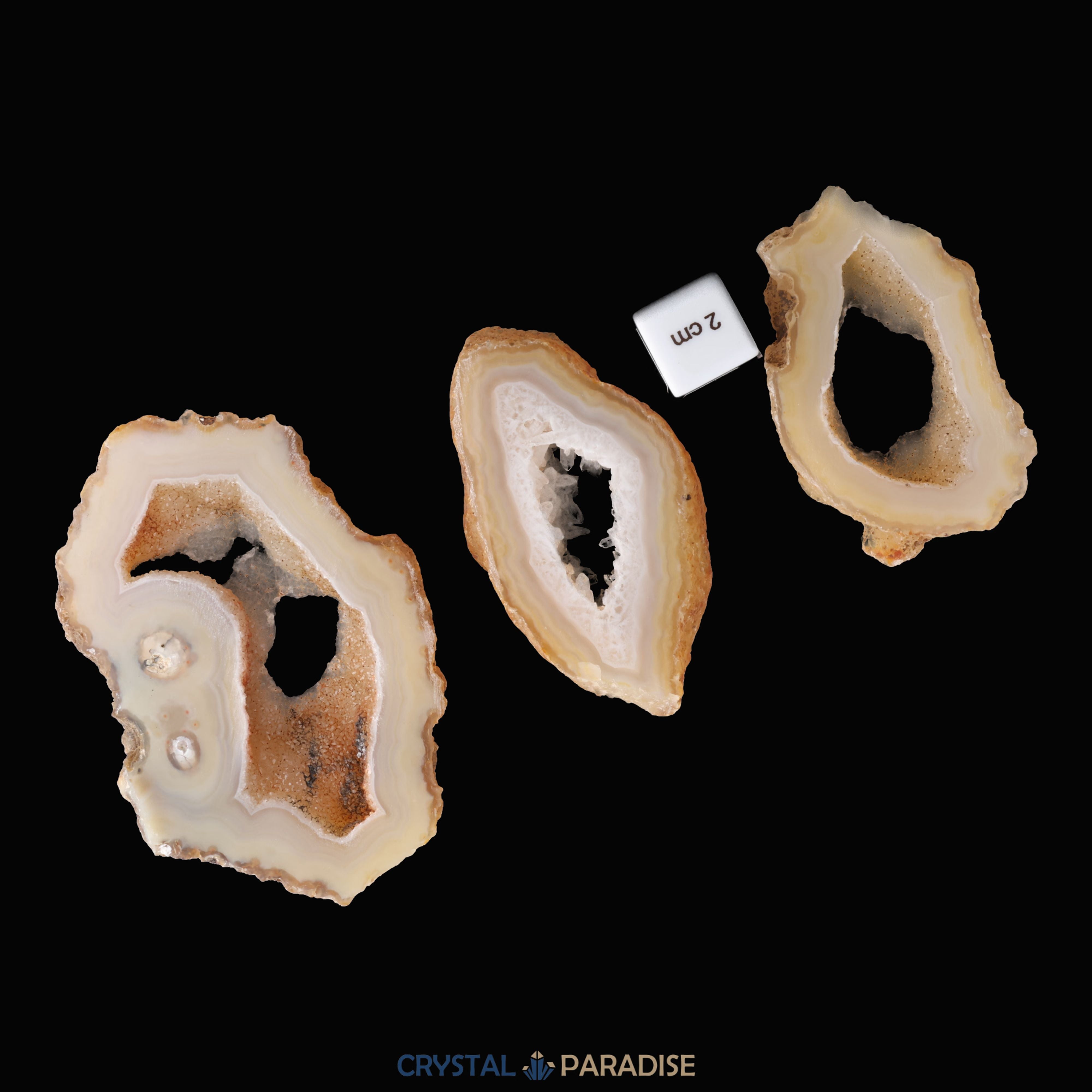 Druzy Achatscheibe ca. 1cm dick – Ansicht 8