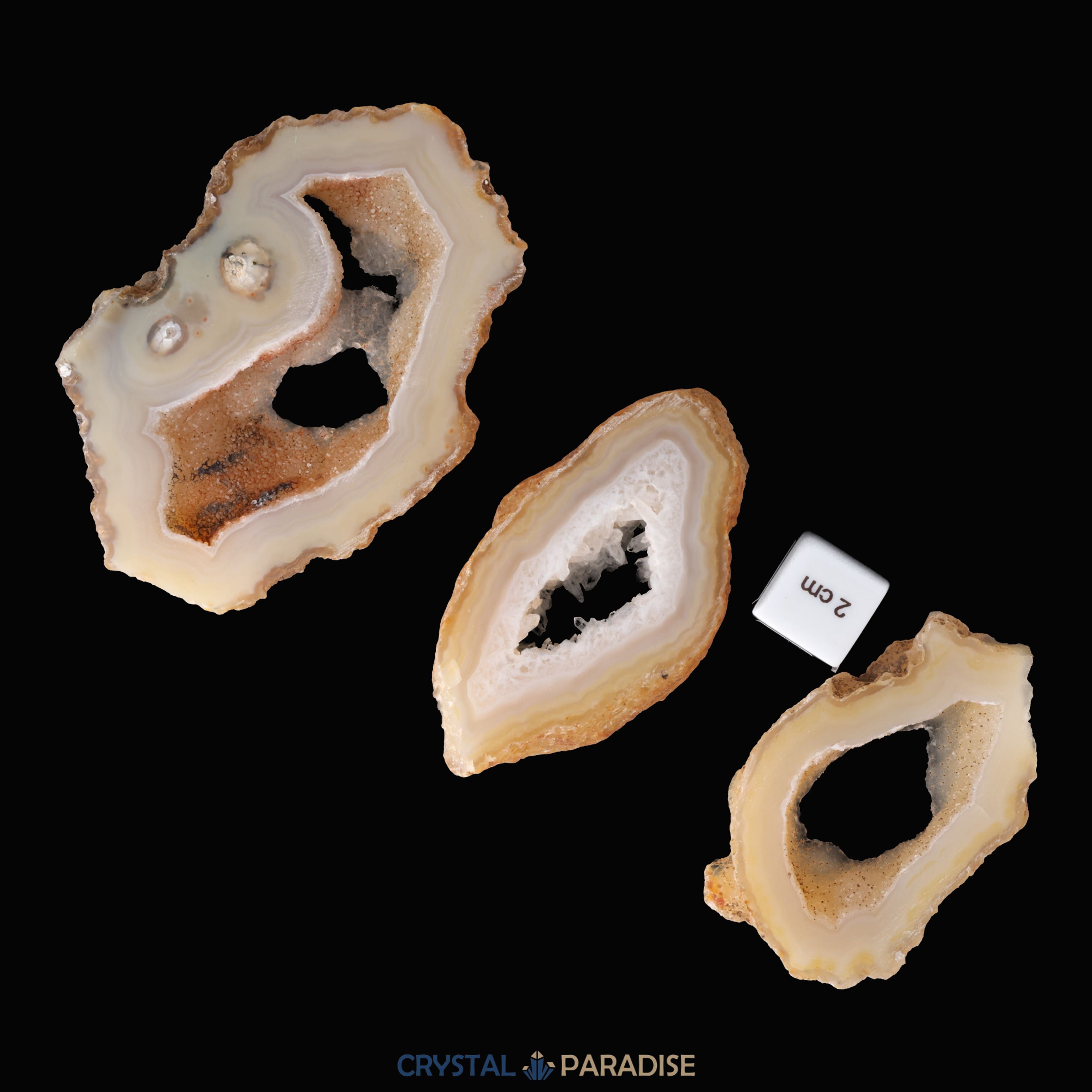 Druzy Achatscheibe ca. 1cm dick – Ansicht 9