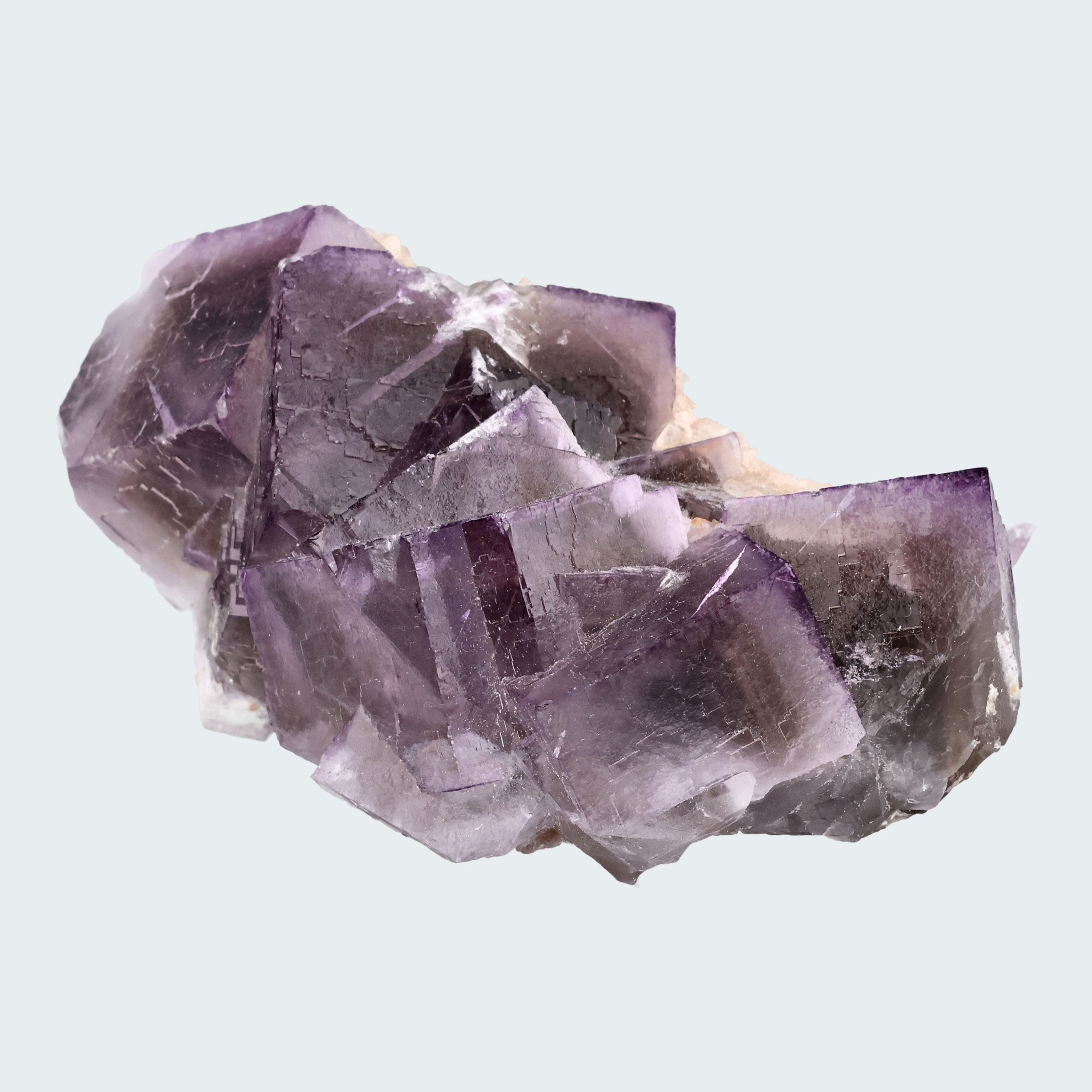 Fluorit Handstufe aus Baluchistan Pakistan (217g) mit Phantom – Ansicht 2
