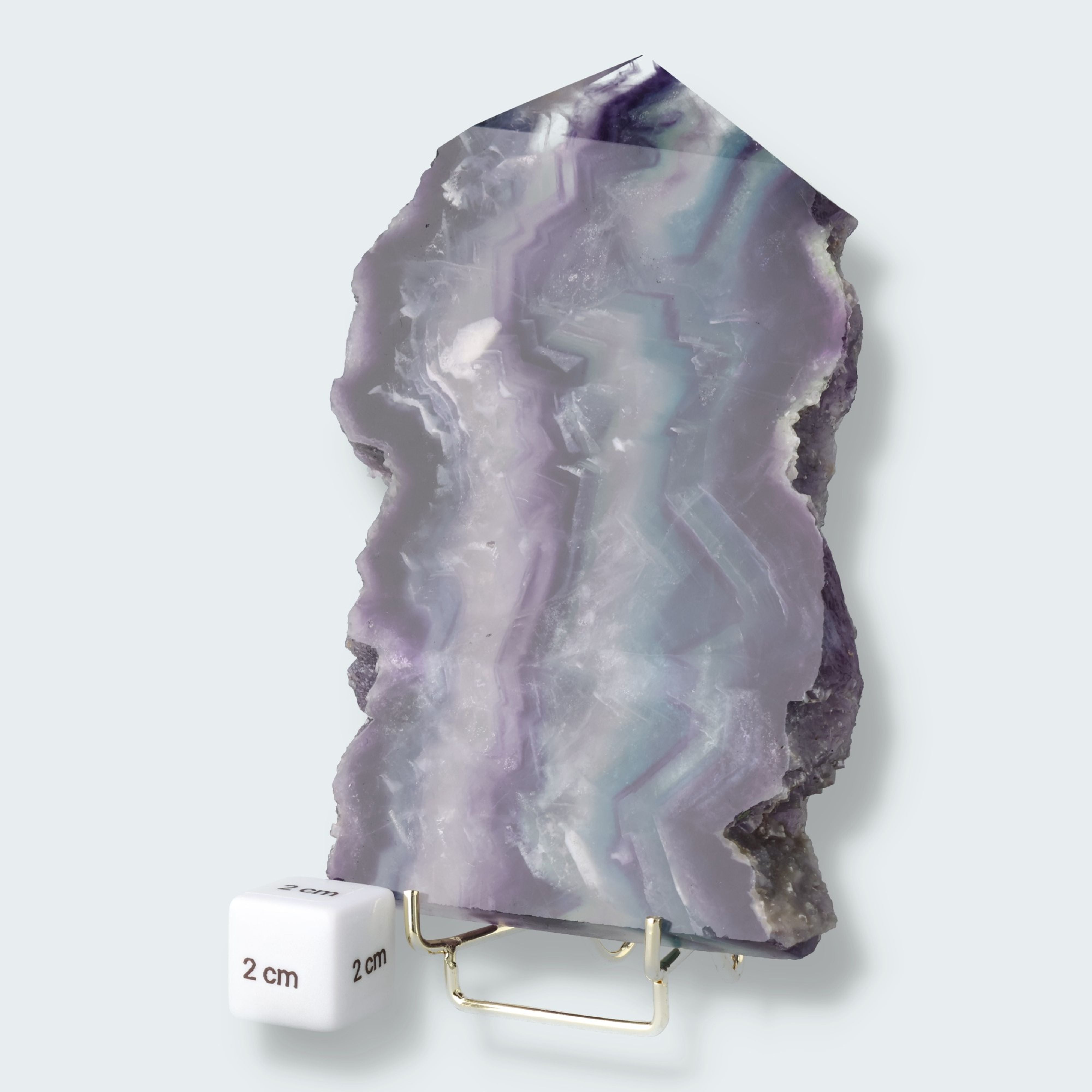 Fluorit Spitze mit ungeschliffenem Rand (560g) – Ansicht 3