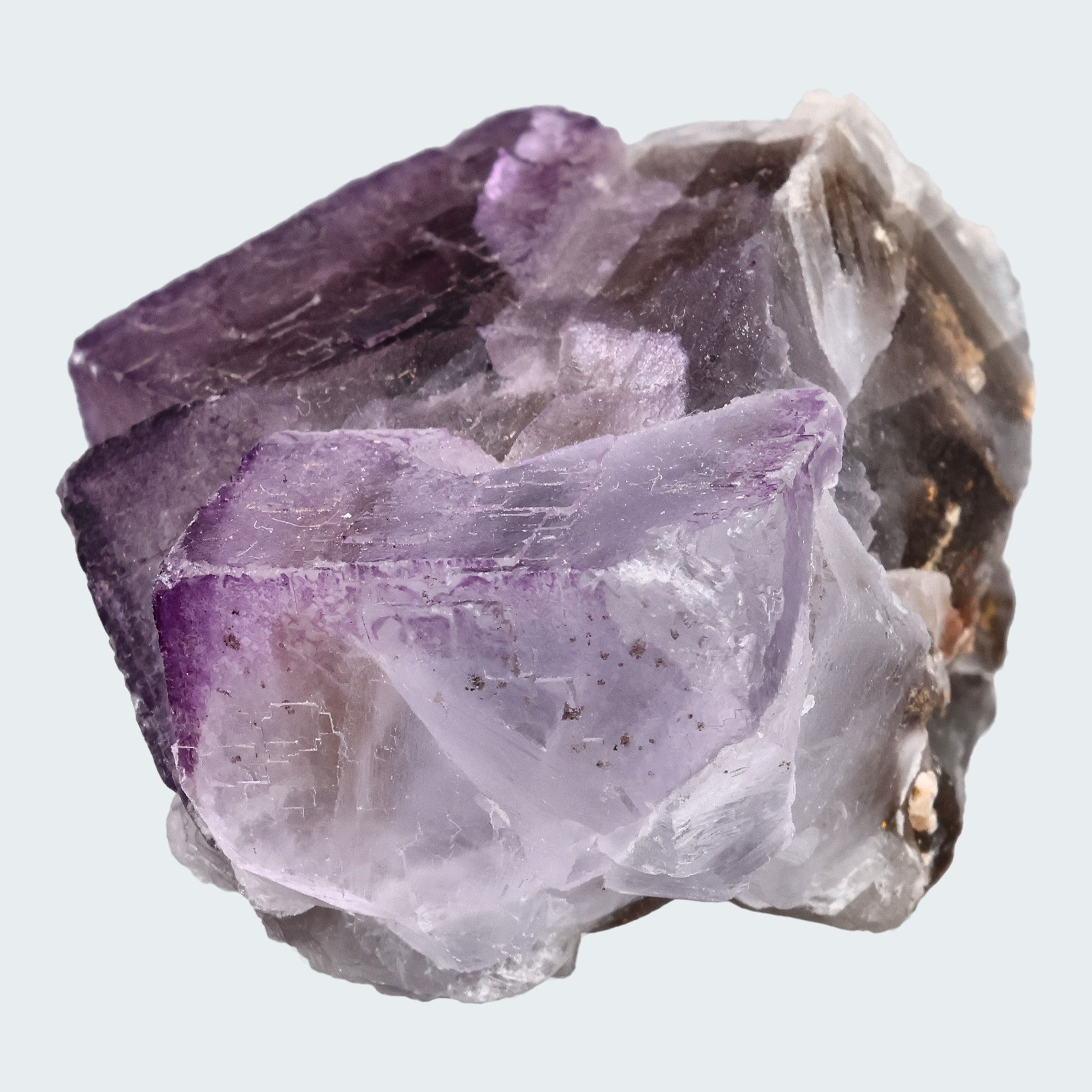 Fluorit Stufe aus Baluchistan Pakistan (88g)  mit Phantom – Ansicht 3