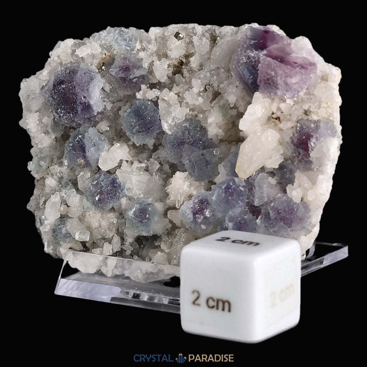 Fluorit und Quarz aus Hunan, China (159g) – Ansicht 3
