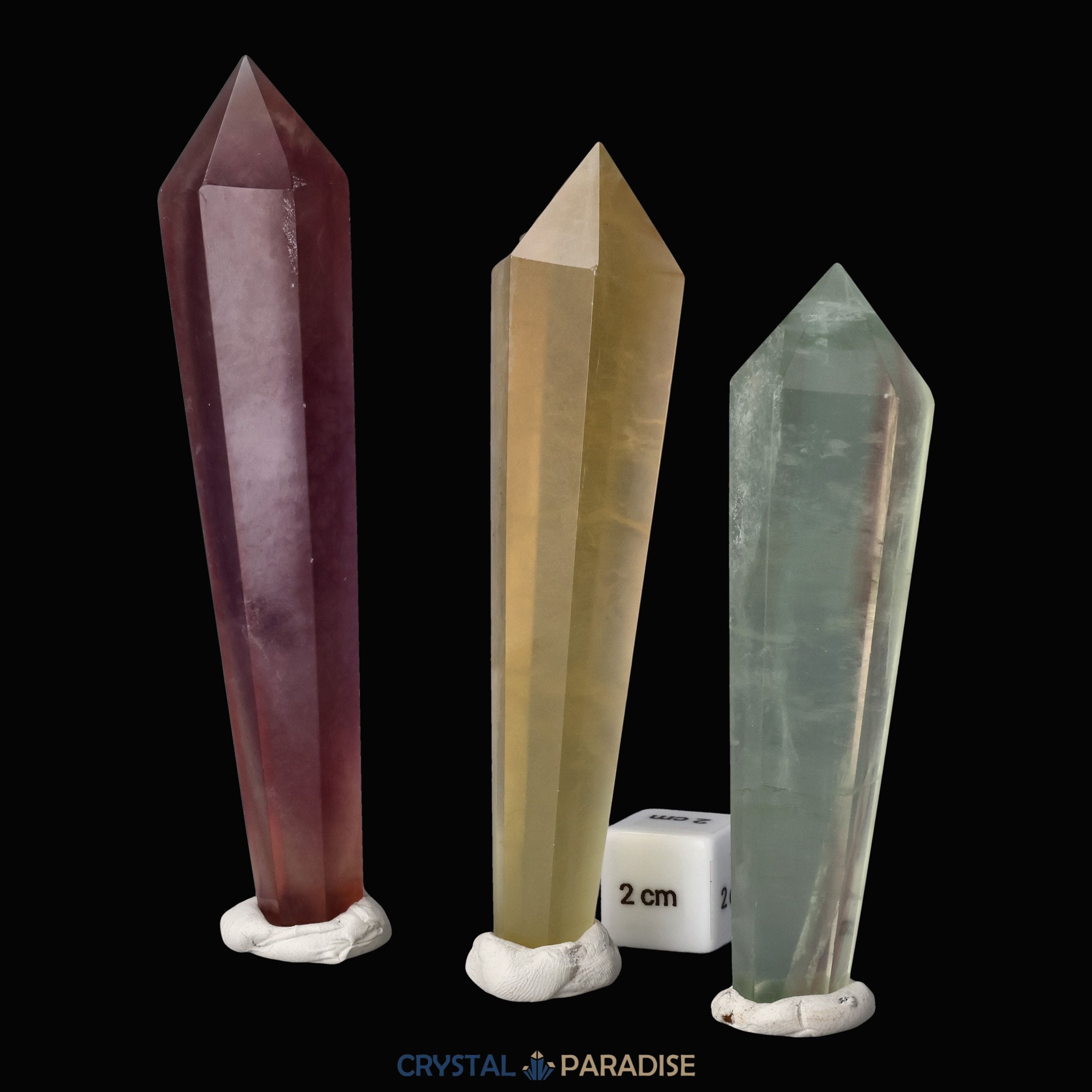 Fluorit Zepter Trio (Größtes 13 cm) – Ansicht 10