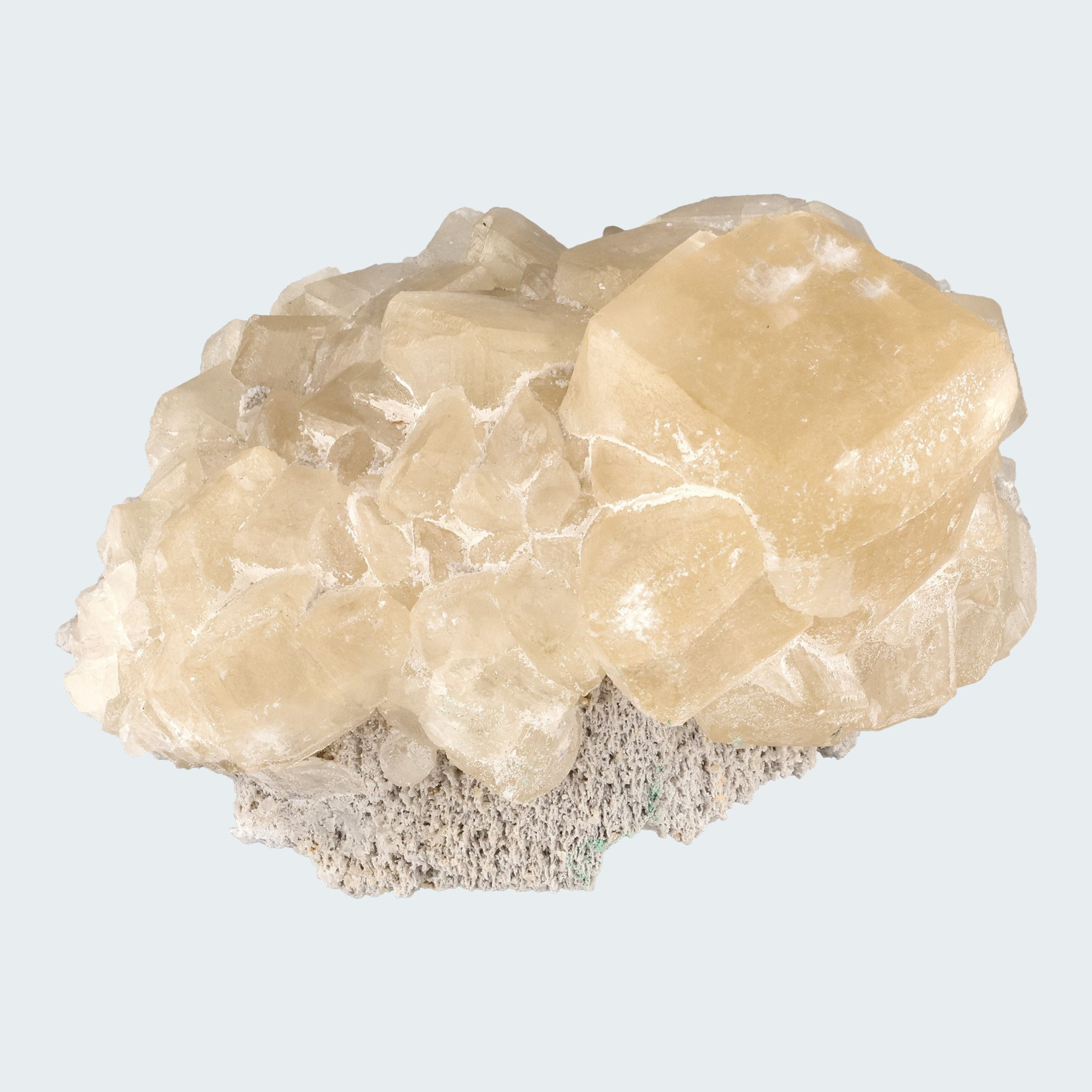 Gelber Calcit Großstufe (1143g) aus Hubei, China – Ansicht 3
