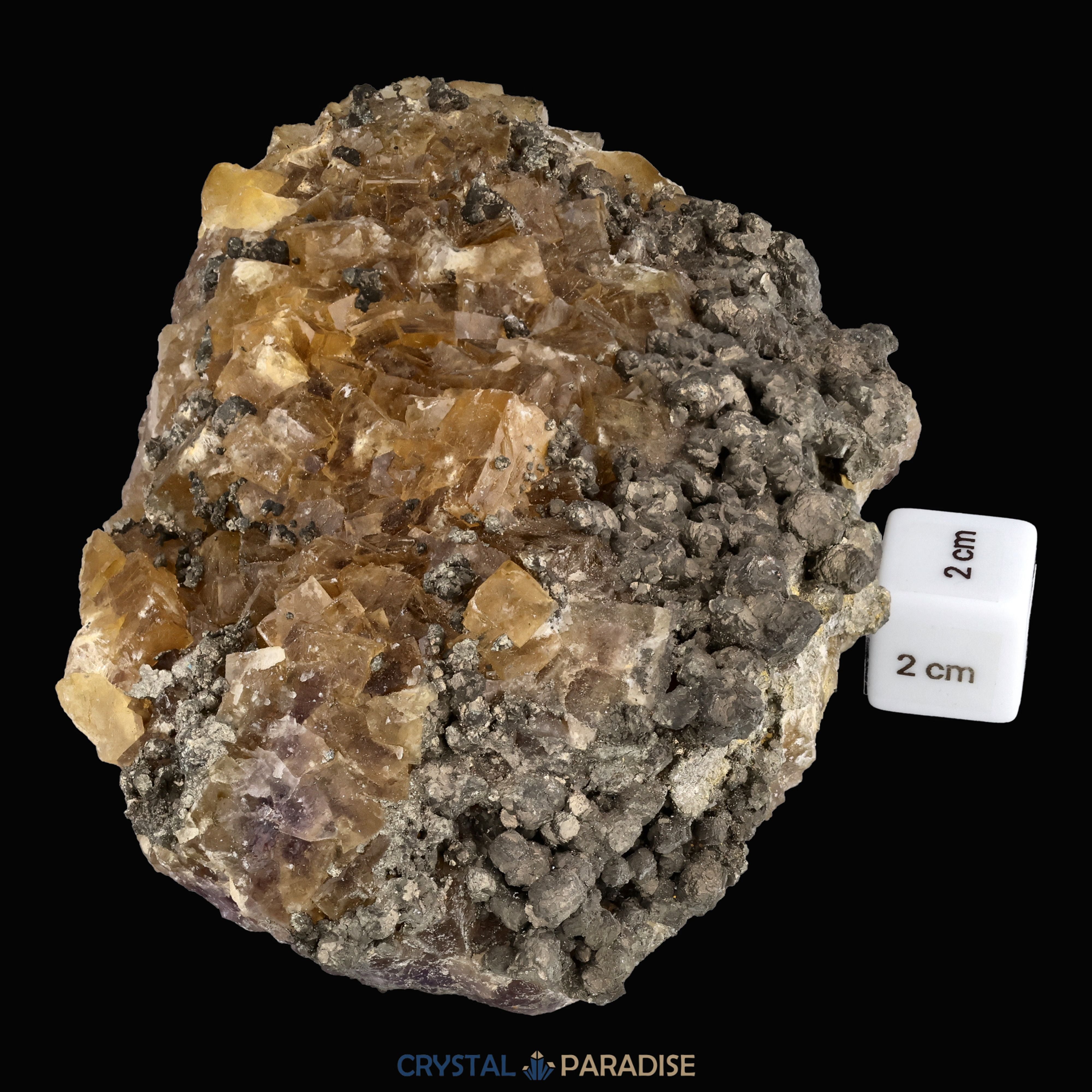 Gelber Fluorit mit Pyrit aus Asturien, Spanien (1128g) – Ansicht 9