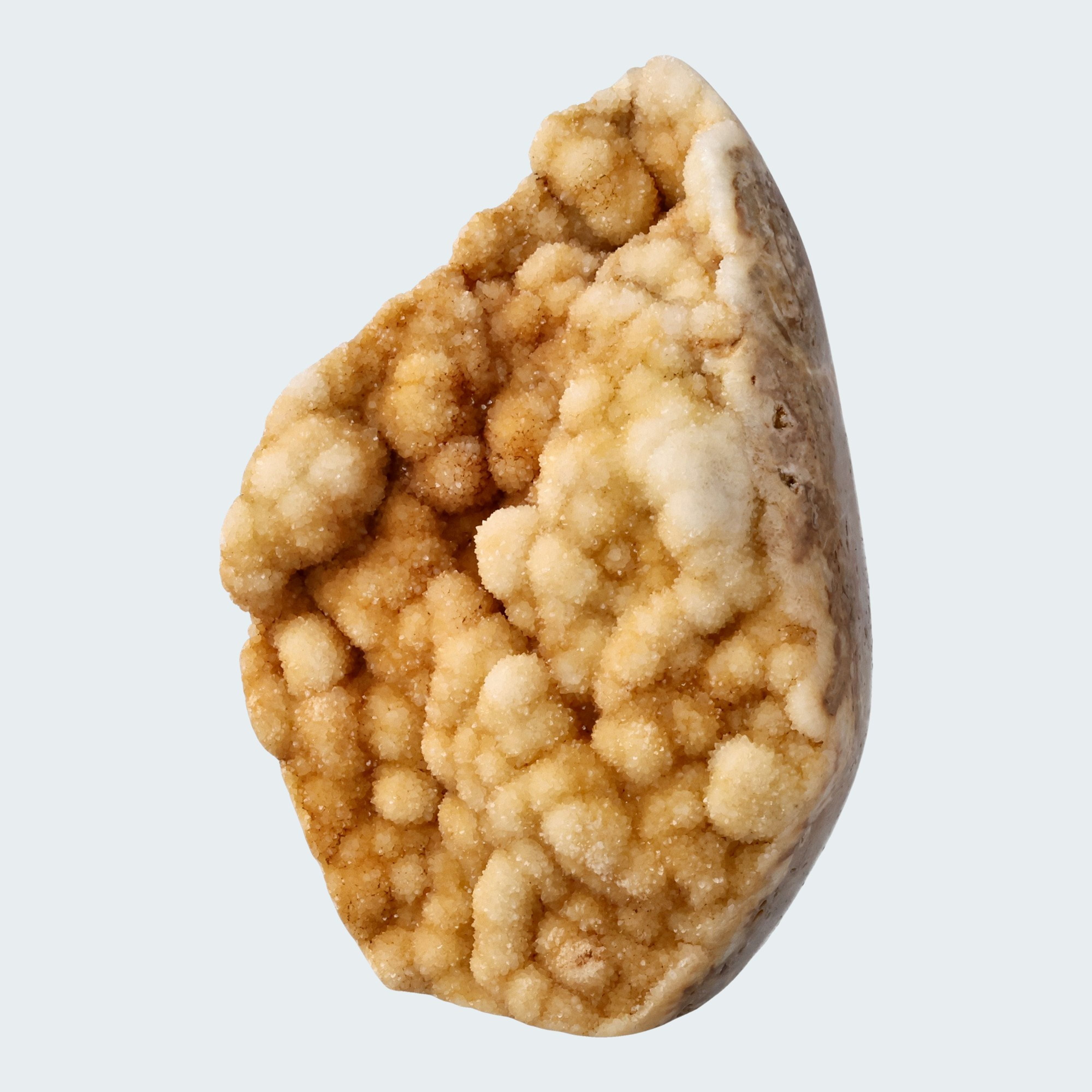 Gold-beigefarbene Calcit Druzy Freeform aus Pakistan (1152g) – Ansicht 2