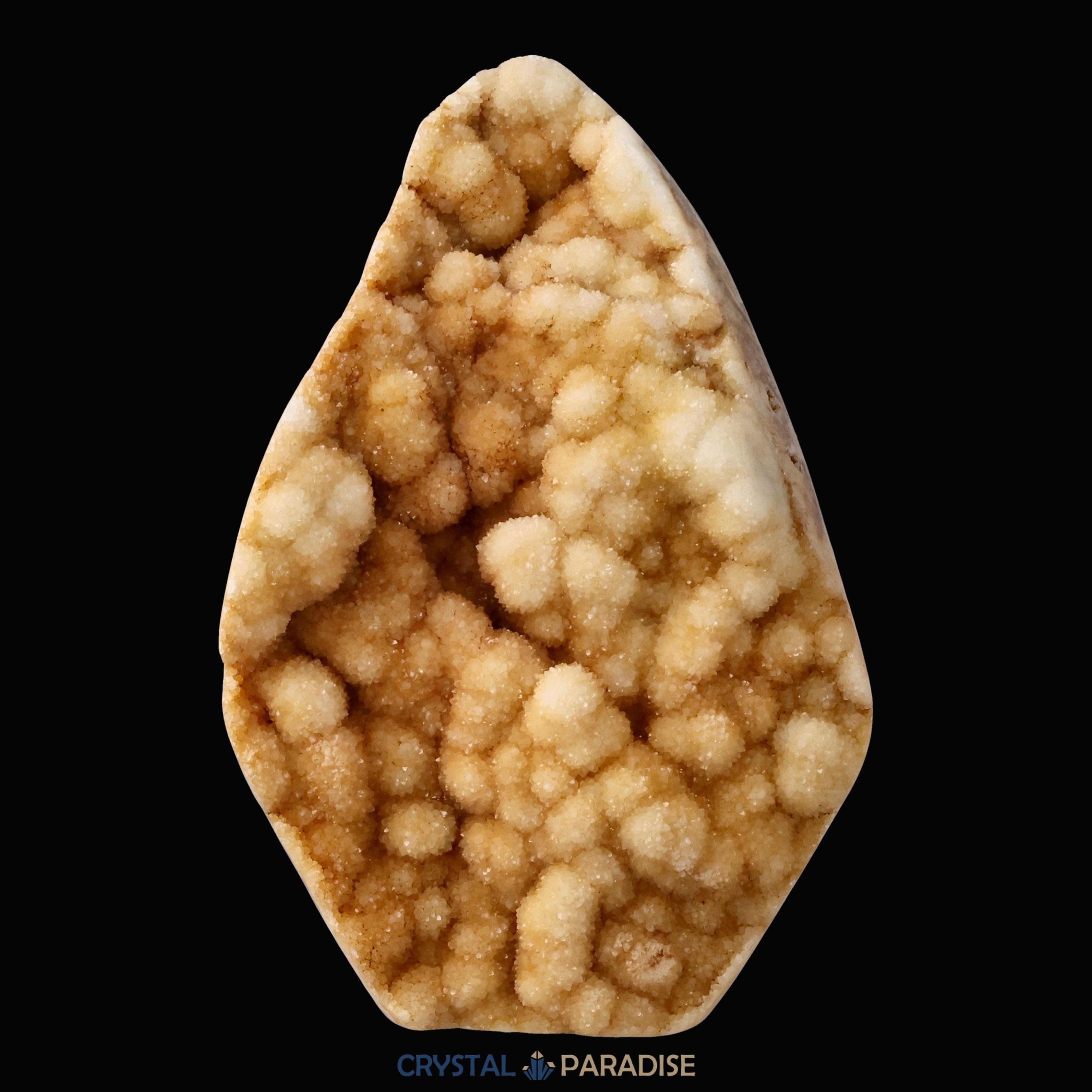 Gold-beigefarbene Calcit Druzy Freeform aus Pakistan (1152g) – Ansicht 4