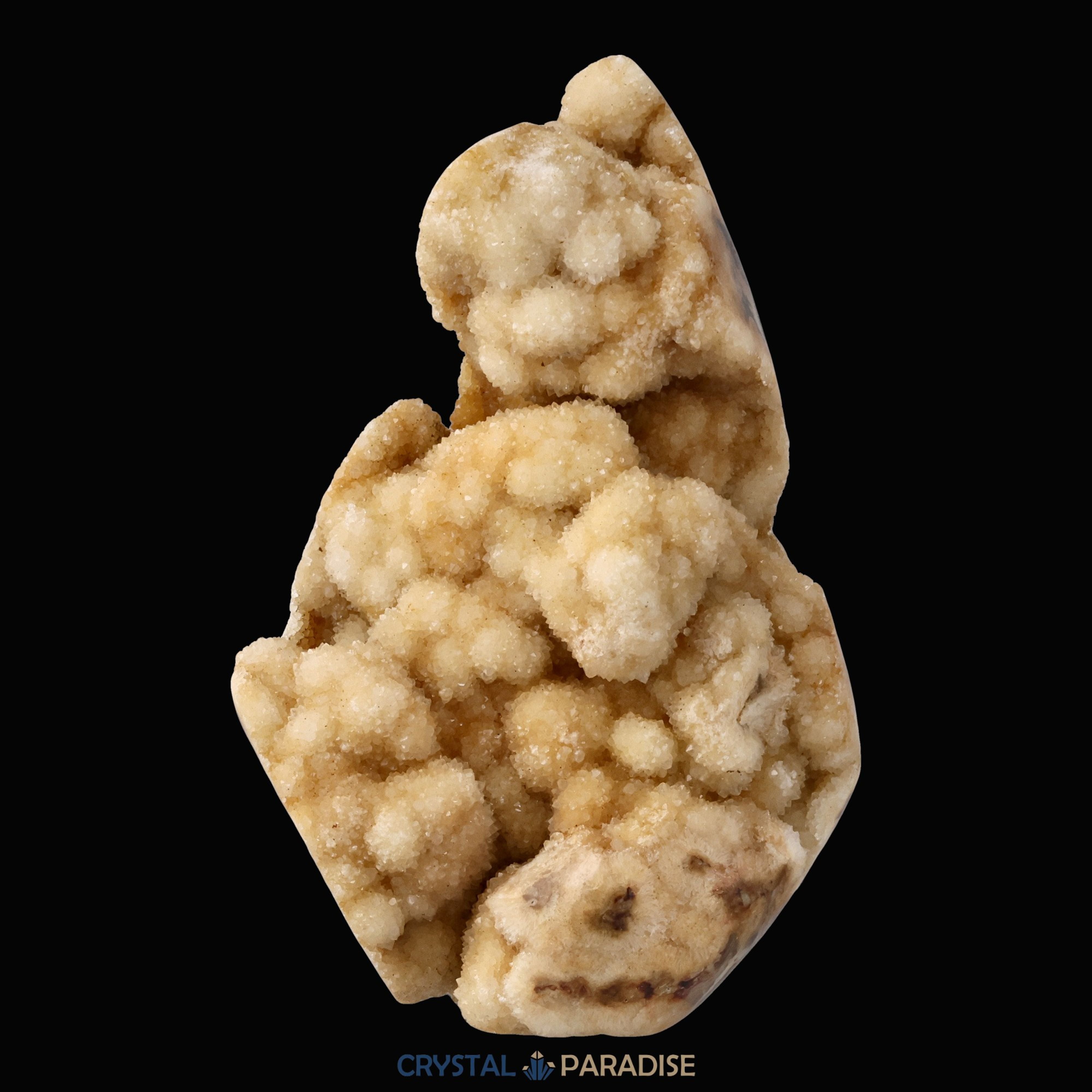 Gold-beigefarbene Calcit Druzy Freeform aus Pakistan (933g) – Ansicht 4