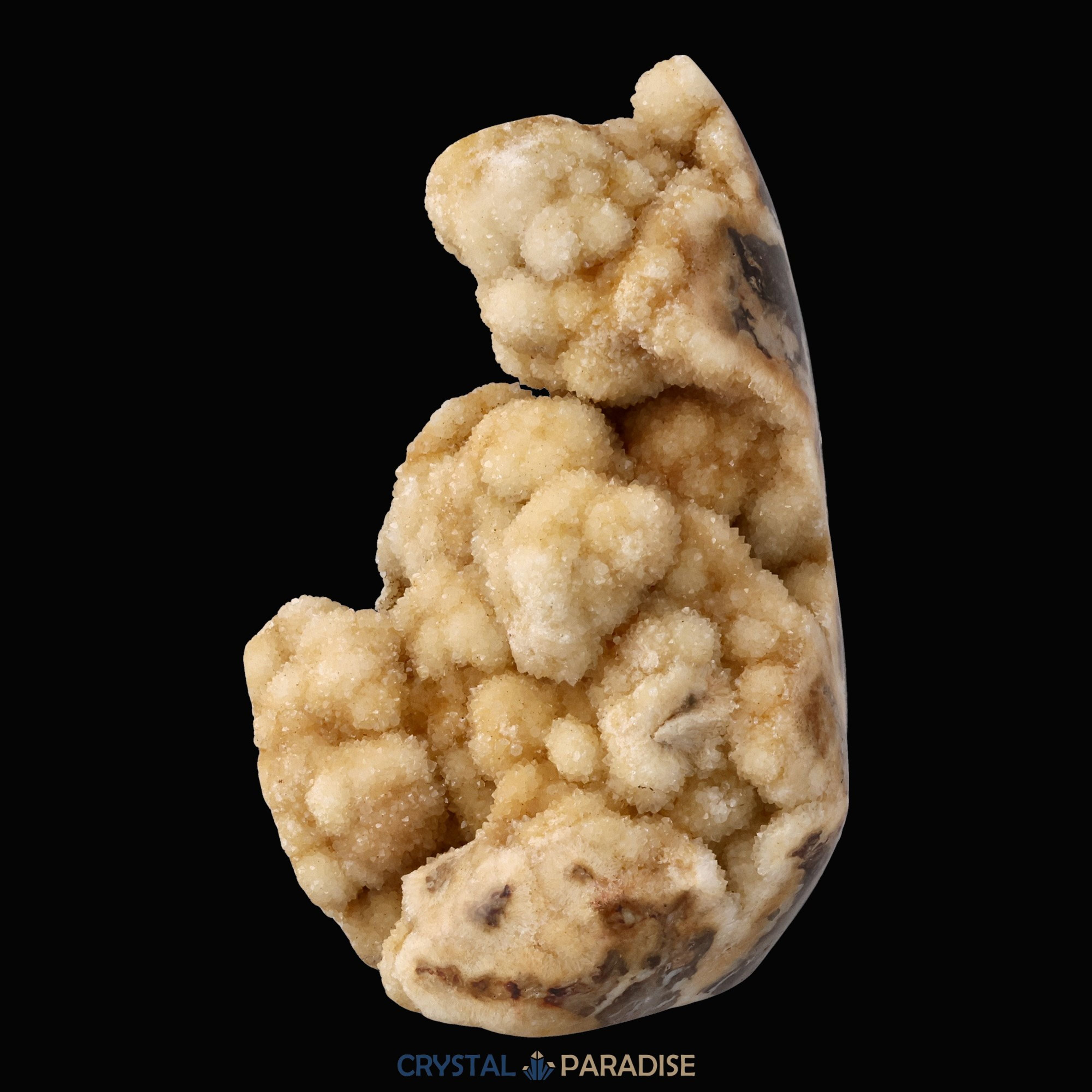 Gold-beigefarbene Calcit Druzy Freeform aus Pakistan (933g) – Ansicht 5