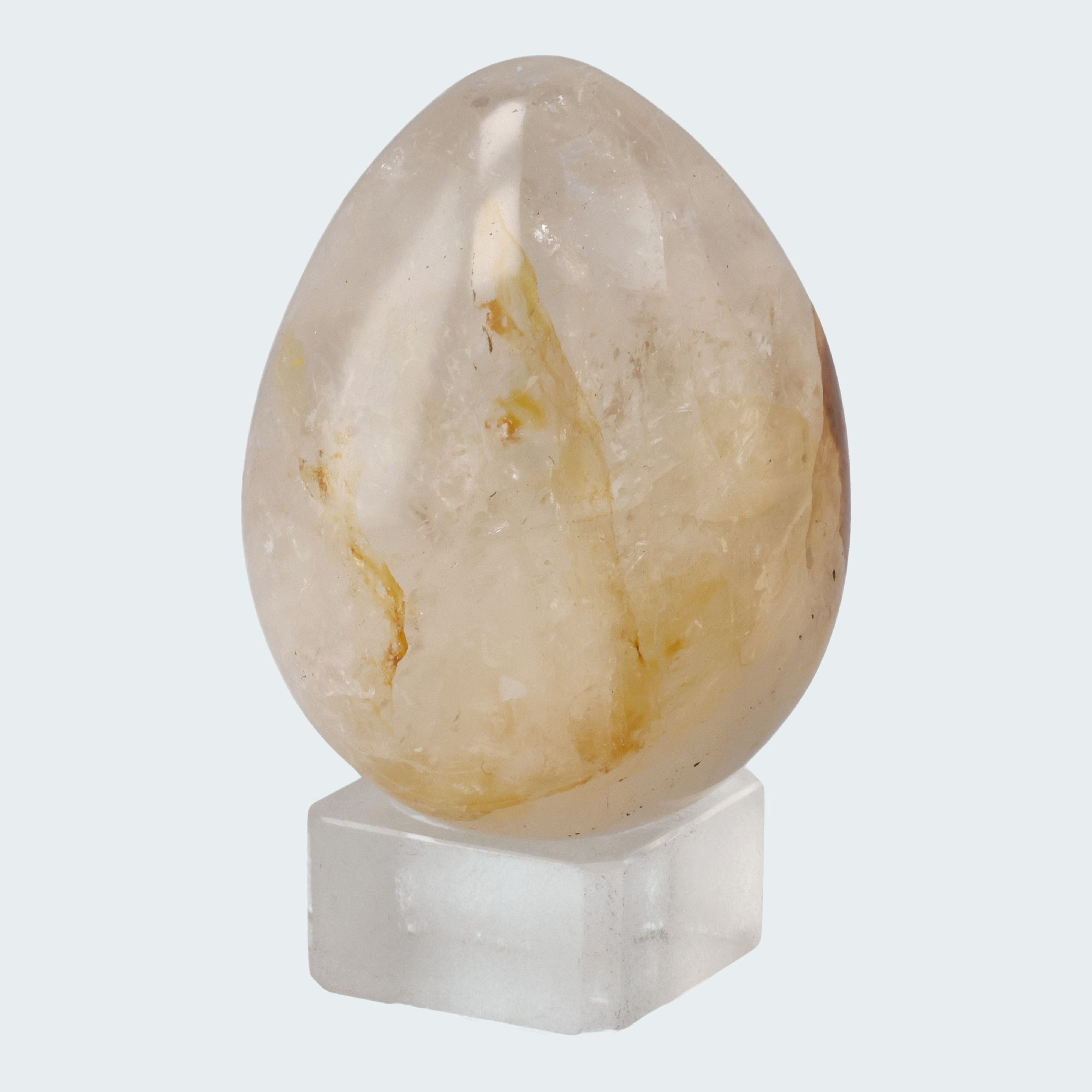 Golden Healer Eier (Quarz mit Eisenoxid Einschlüssen) aus Brasilien – Ansicht 2