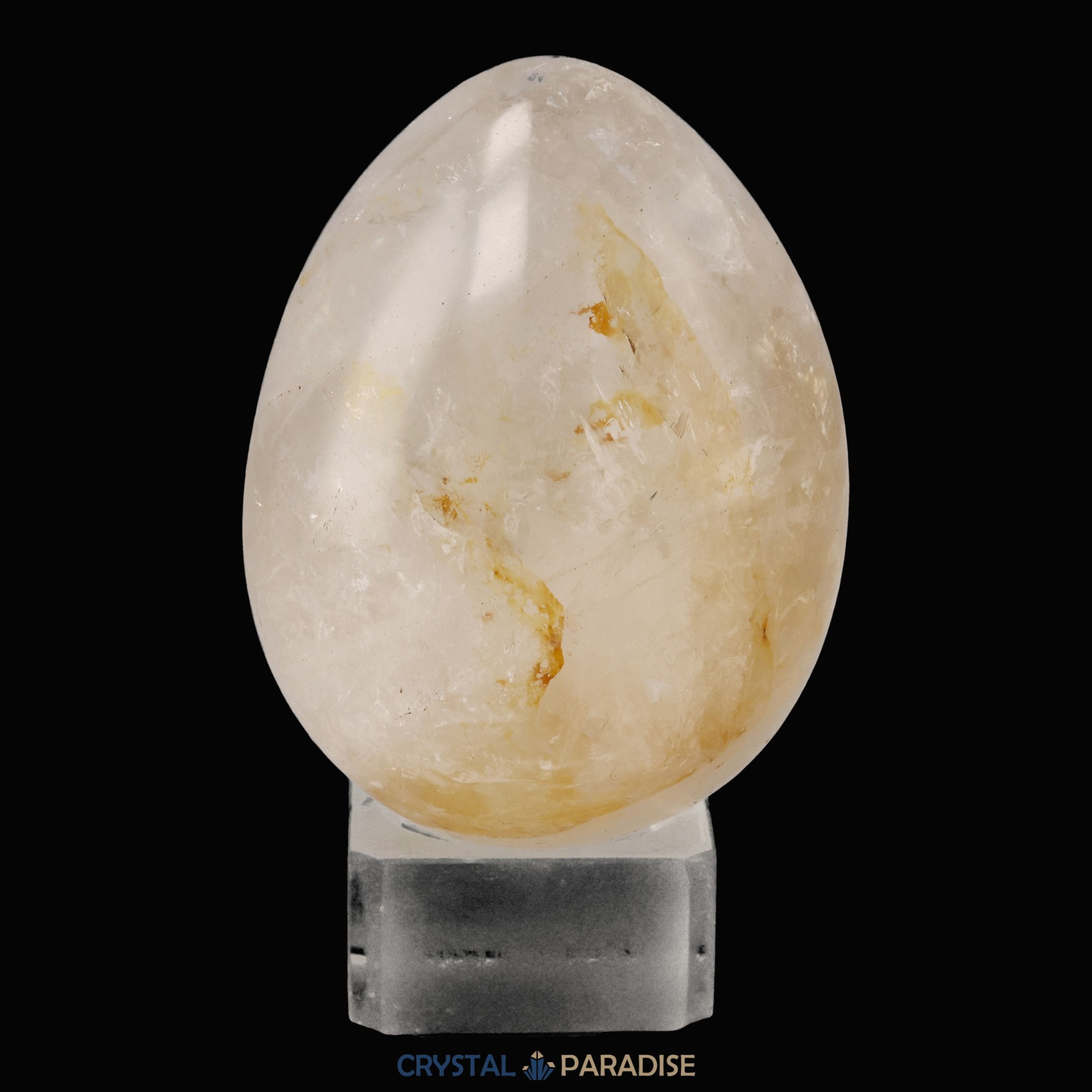 Golden Healer Eier (Quarz mit Eisenoxid Einschlüssen) aus Brasilien – Ansicht 4