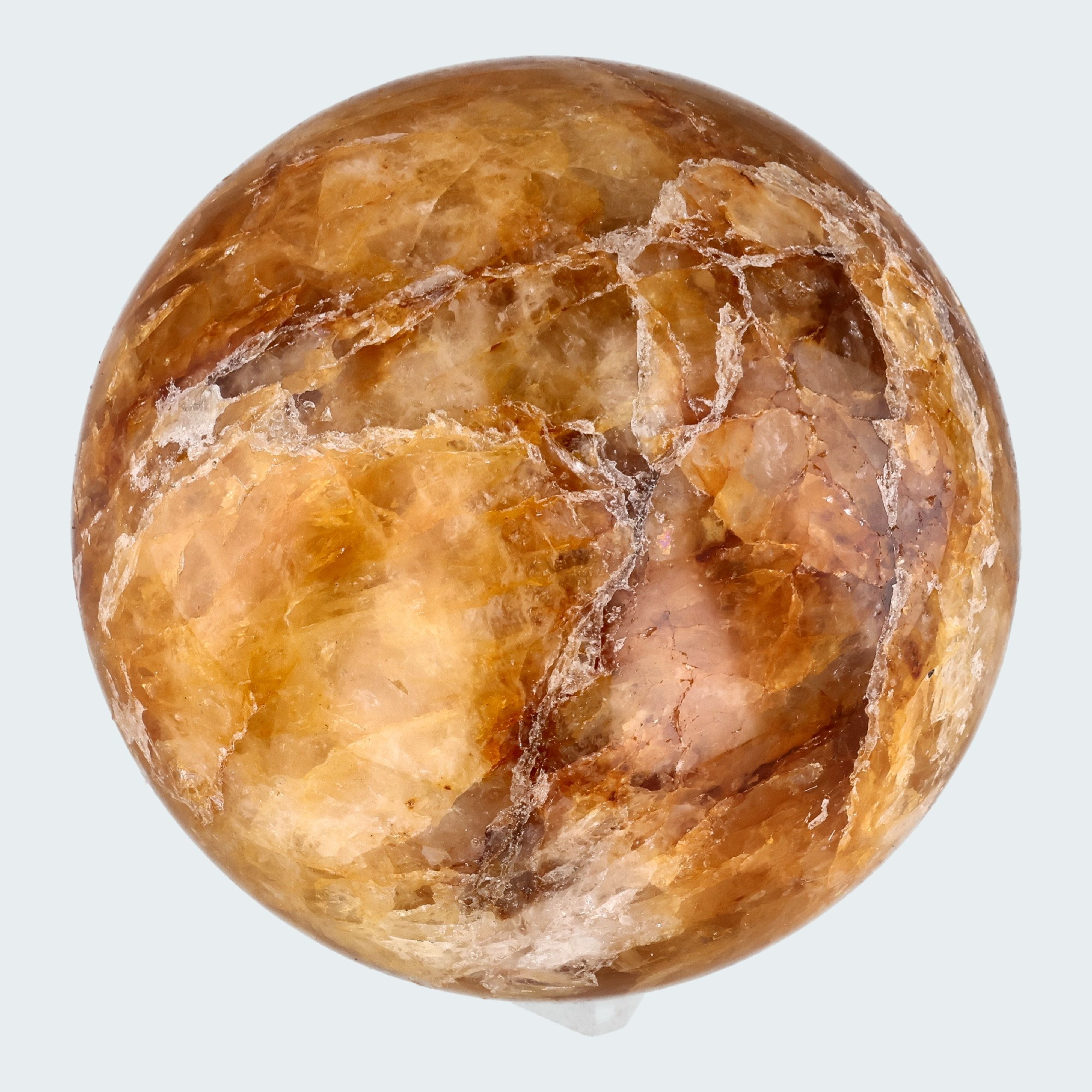 Golden Healer Kugel (Quarz mit Eisenoxid Einschlüssen) aus Brasilien – Ansicht 2