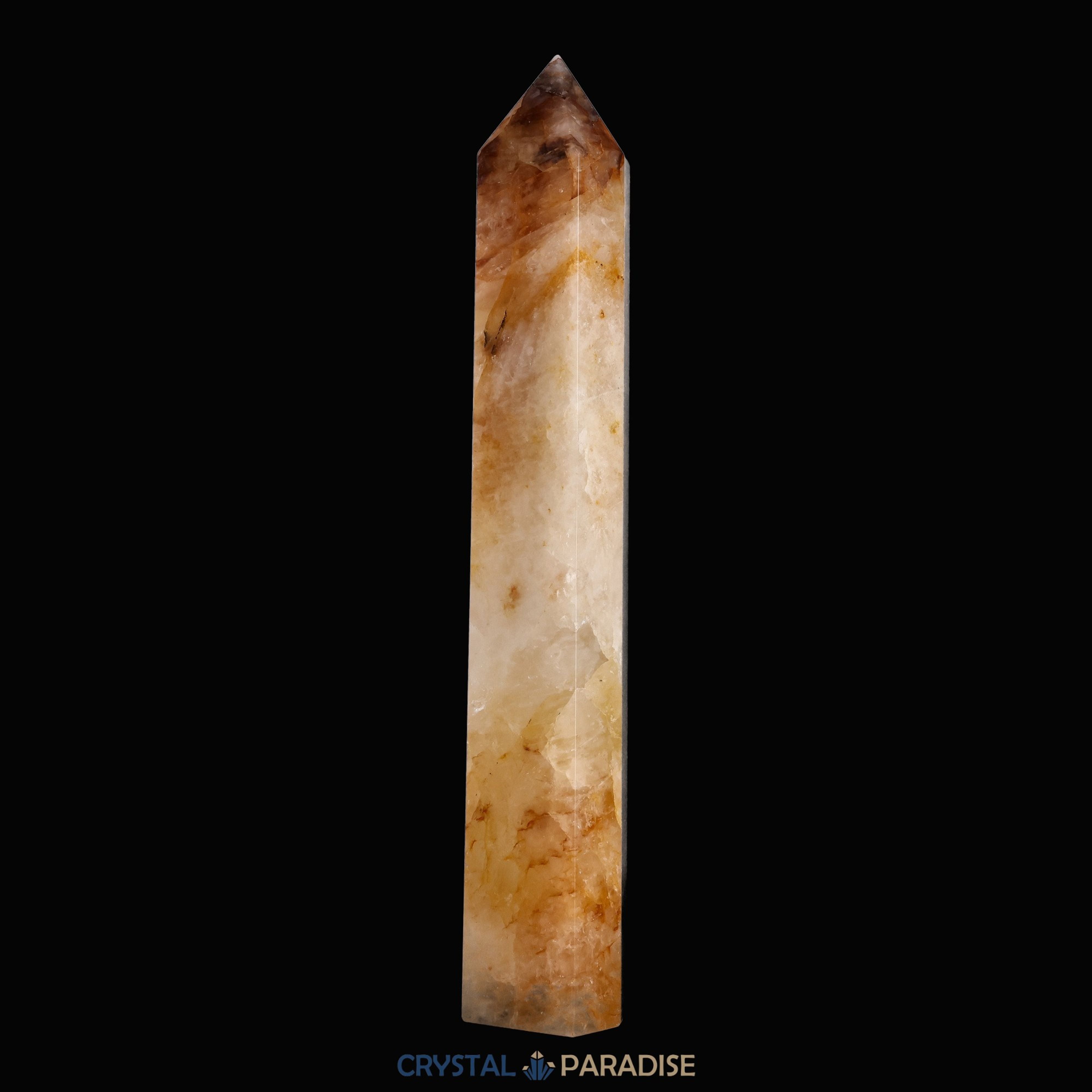 Golden Healer Obelisk (Quarz mit Eisenoxid Einschlüssen) aus Brasilien (30cm) – Ansicht 8