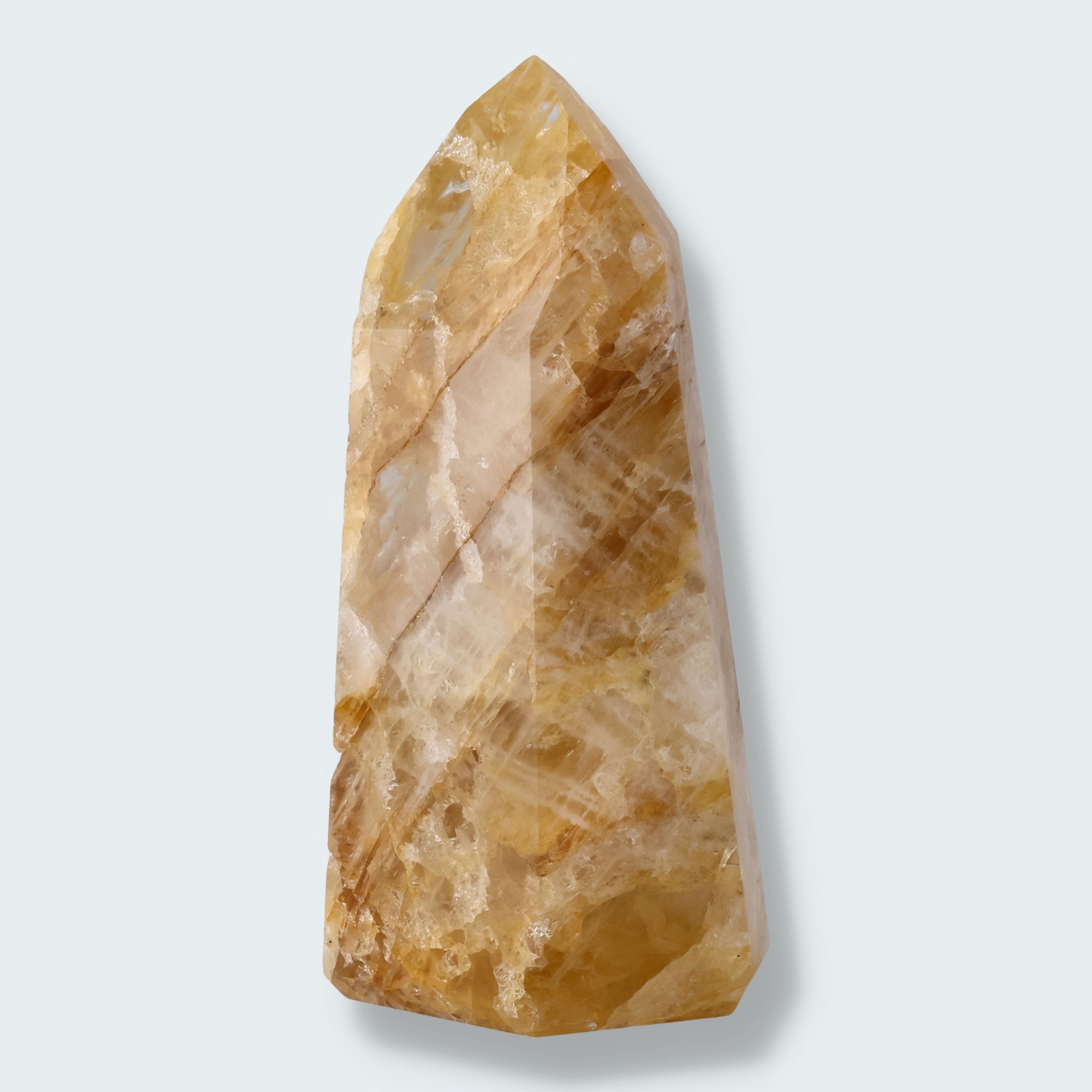 Golden Healer Türme (Quarz mit Eisenoxid Einschlüssen) aus Brasilien – Ansicht 2