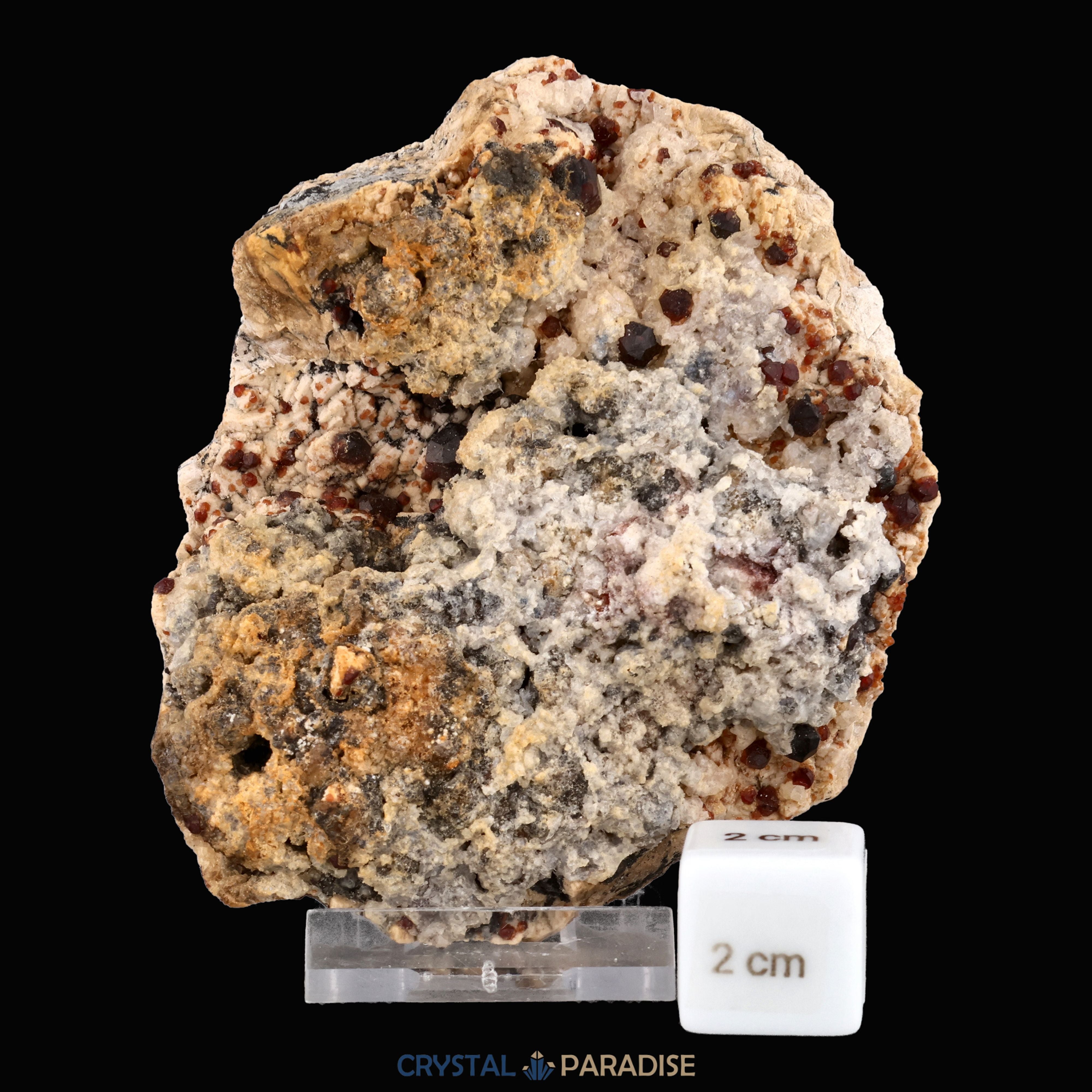 Granat auf Feldspat aus Yunnan, China (382g) – Ansicht 2