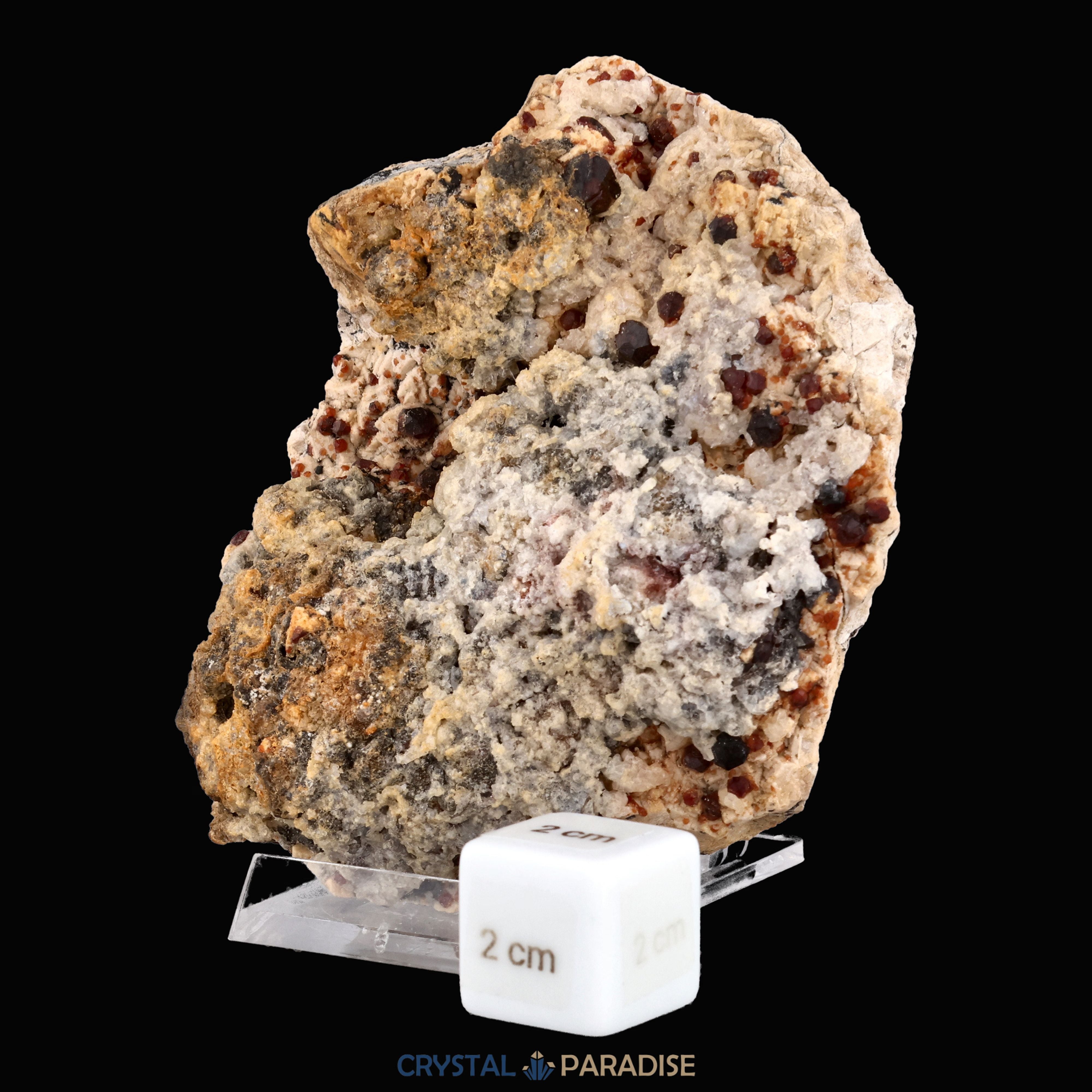 Granat auf Feldspat aus Yunnan, China (382g) – Ansicht 3