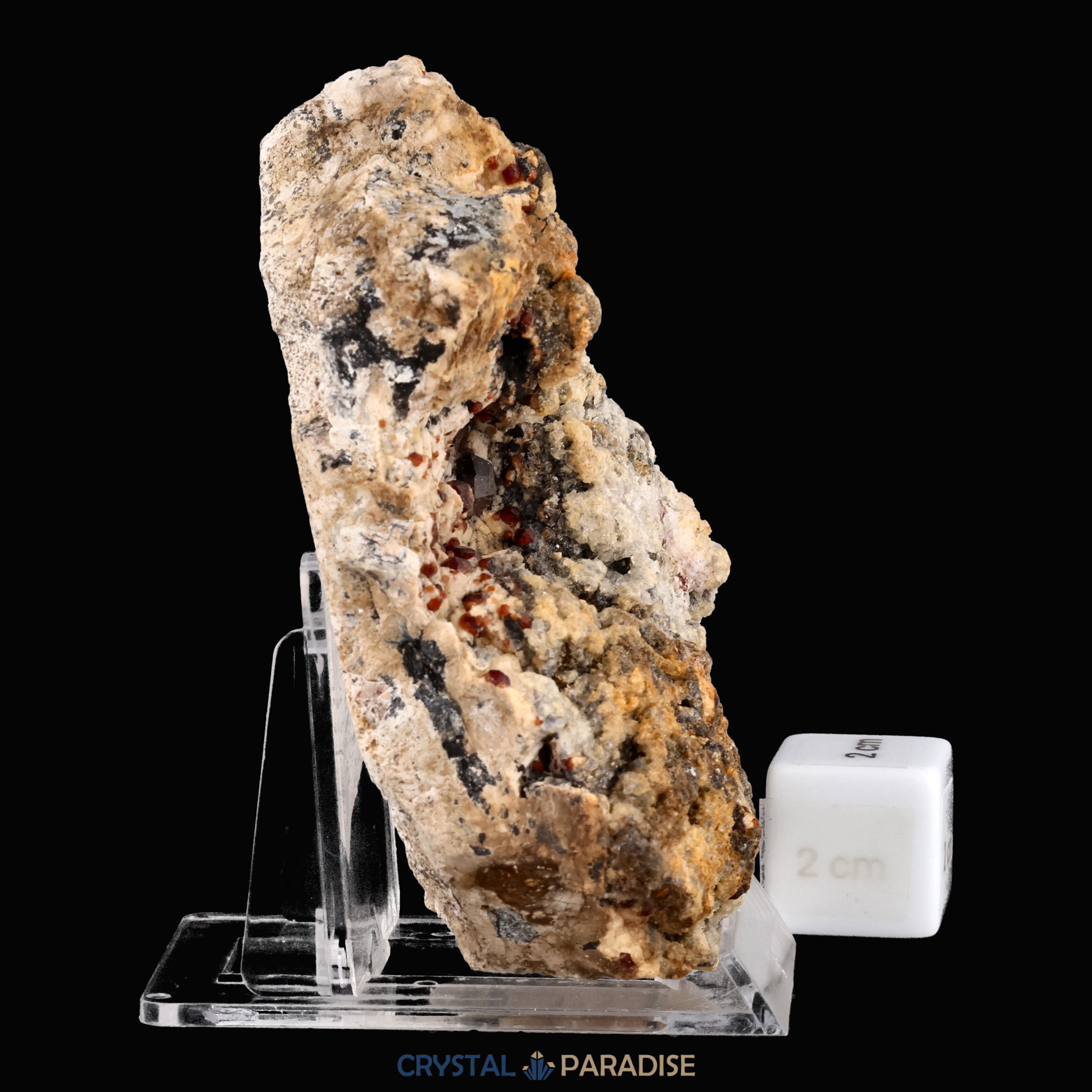 Granat auf Feldspat aus Yunnan, China (382g) – Ansicht 7