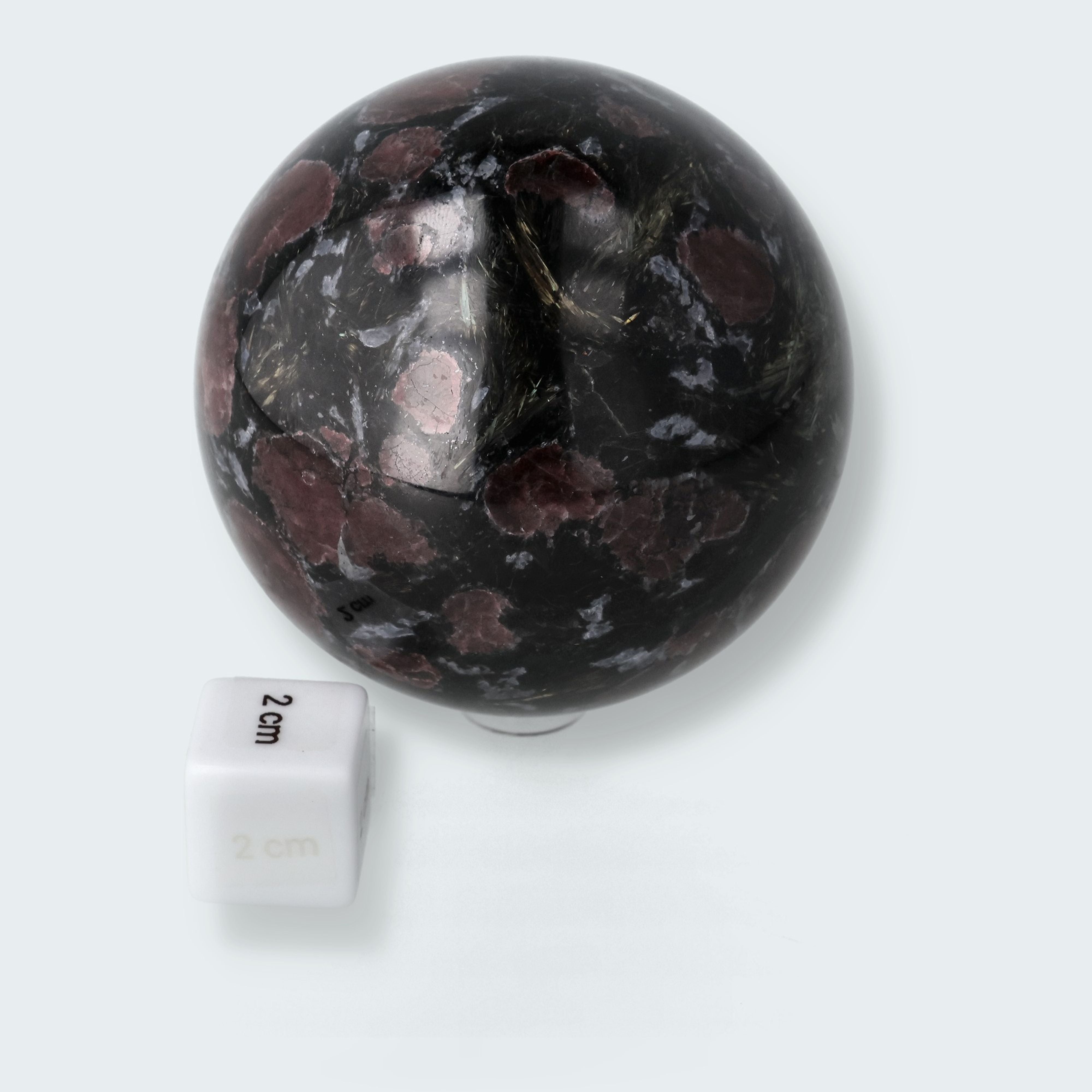 Granat Kugel mit Astrophyllit – Ansicht 3