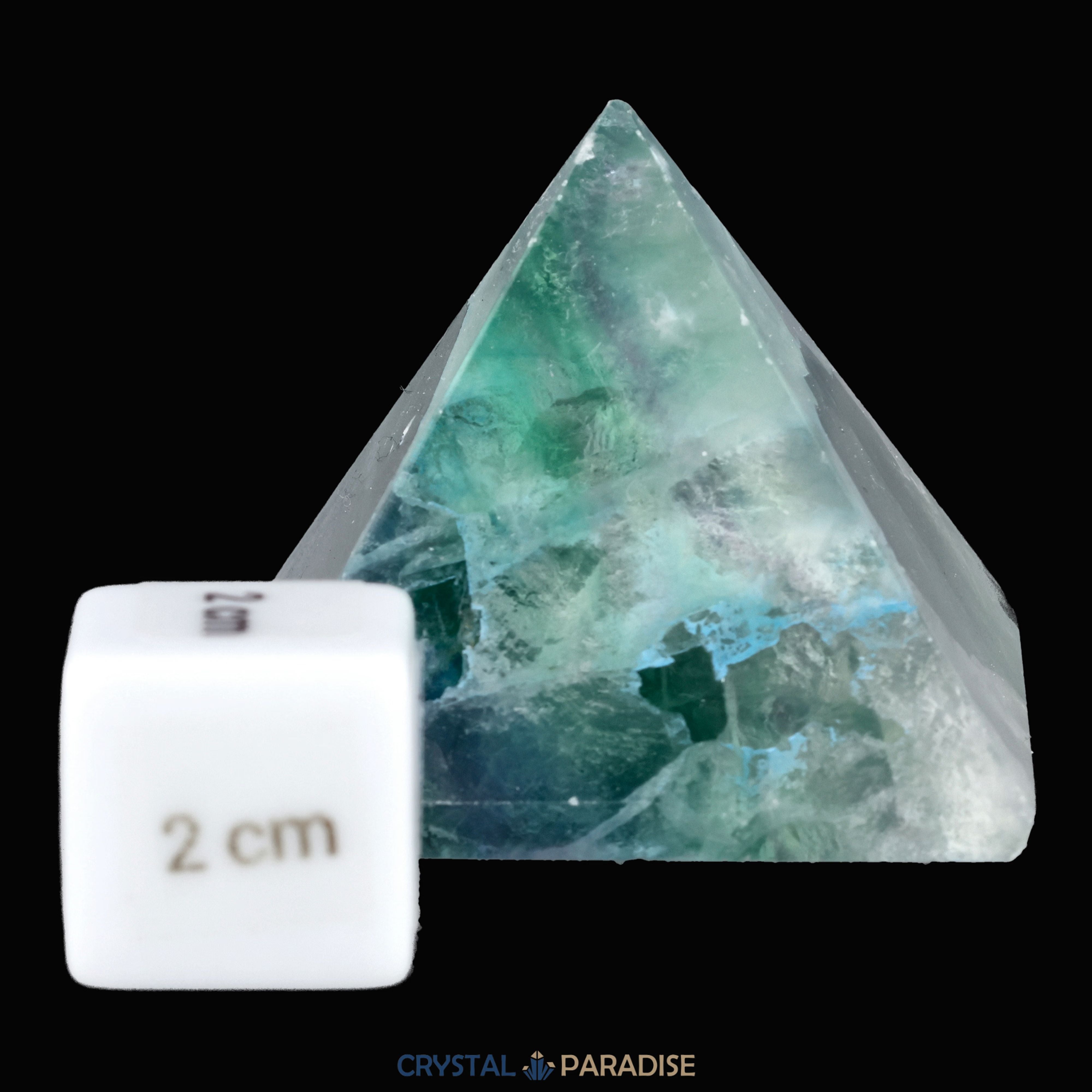 Grüne Fluorit Pyramide aus Brasilien (127g) – Ansicht 7