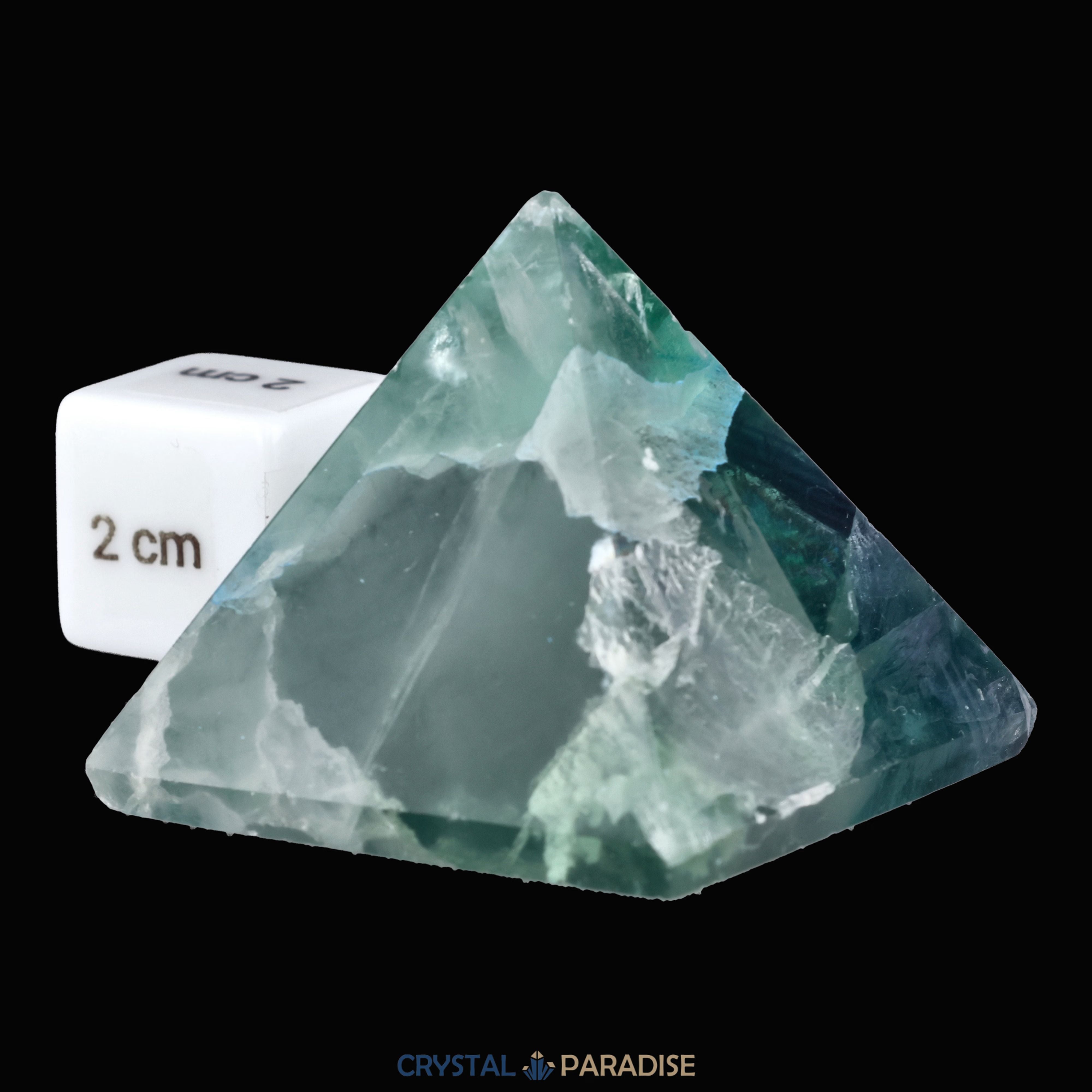 Grüne Fluorit Pyramide aus Brasilien (127g) – Ansicht 9