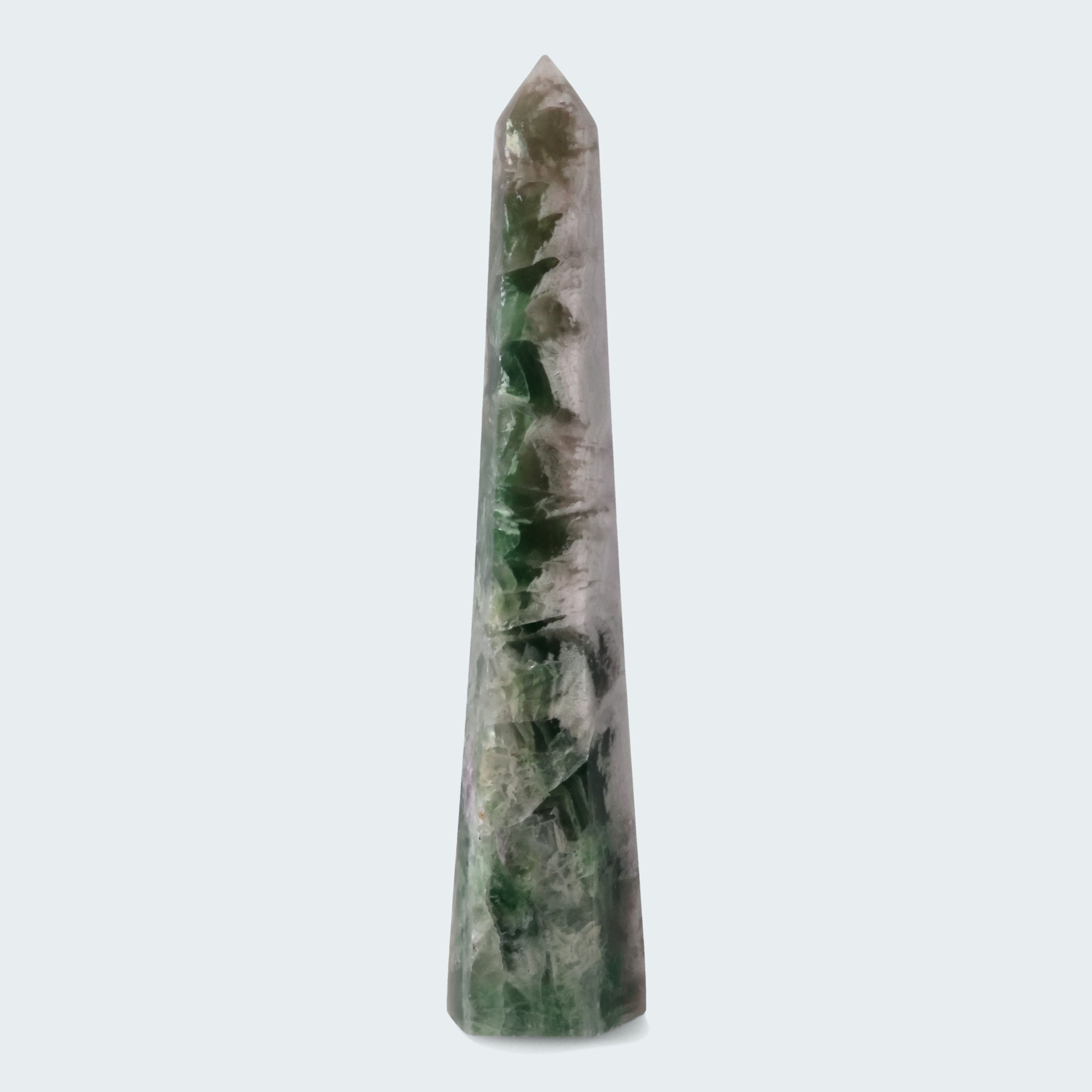 Grüner Fluorit Obelisk aus der inneren Mongolei (1084g) – Ansicht 3