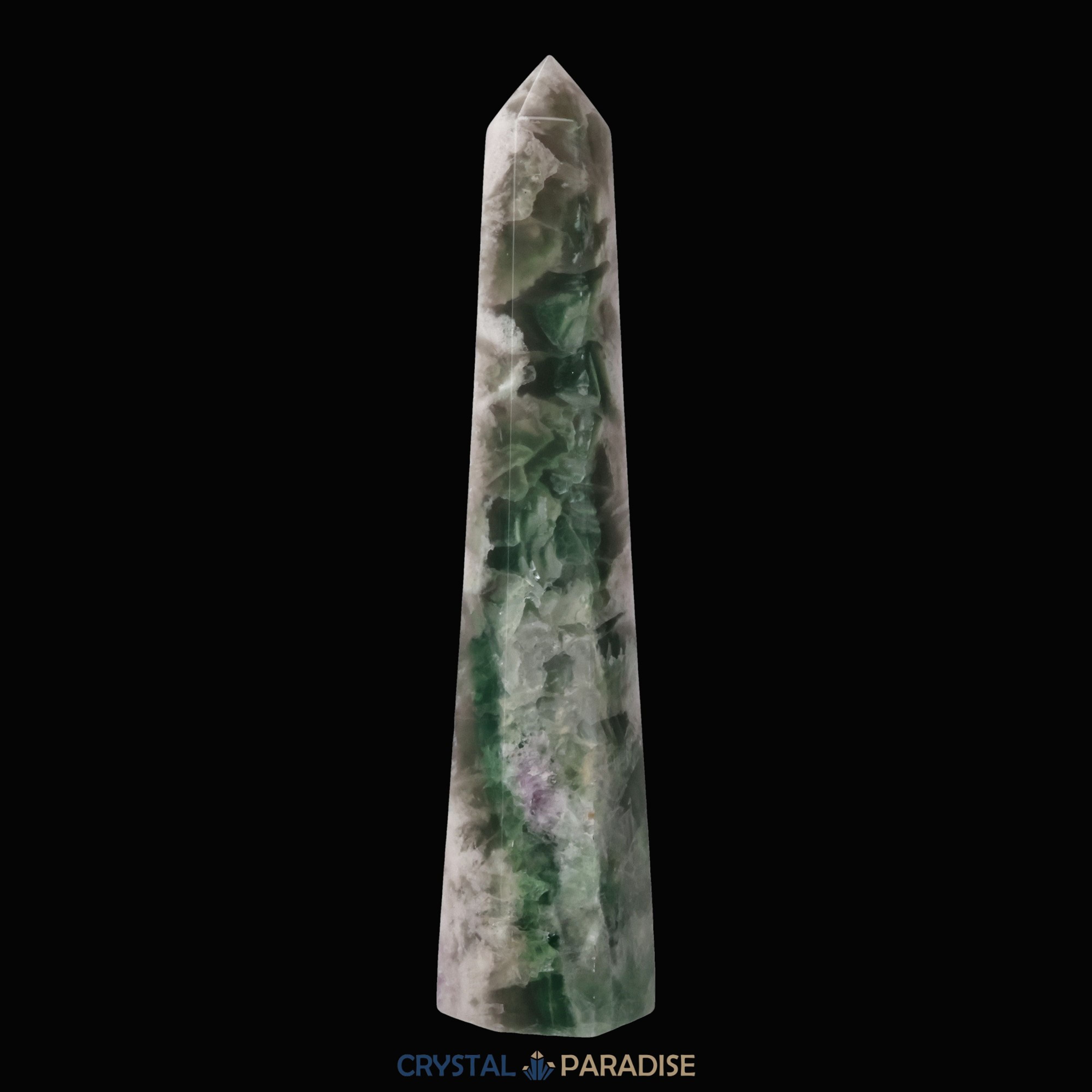 Grüner Fluorit Obelisk aus der inneren Mongolei (1084g) – Ansicht 5