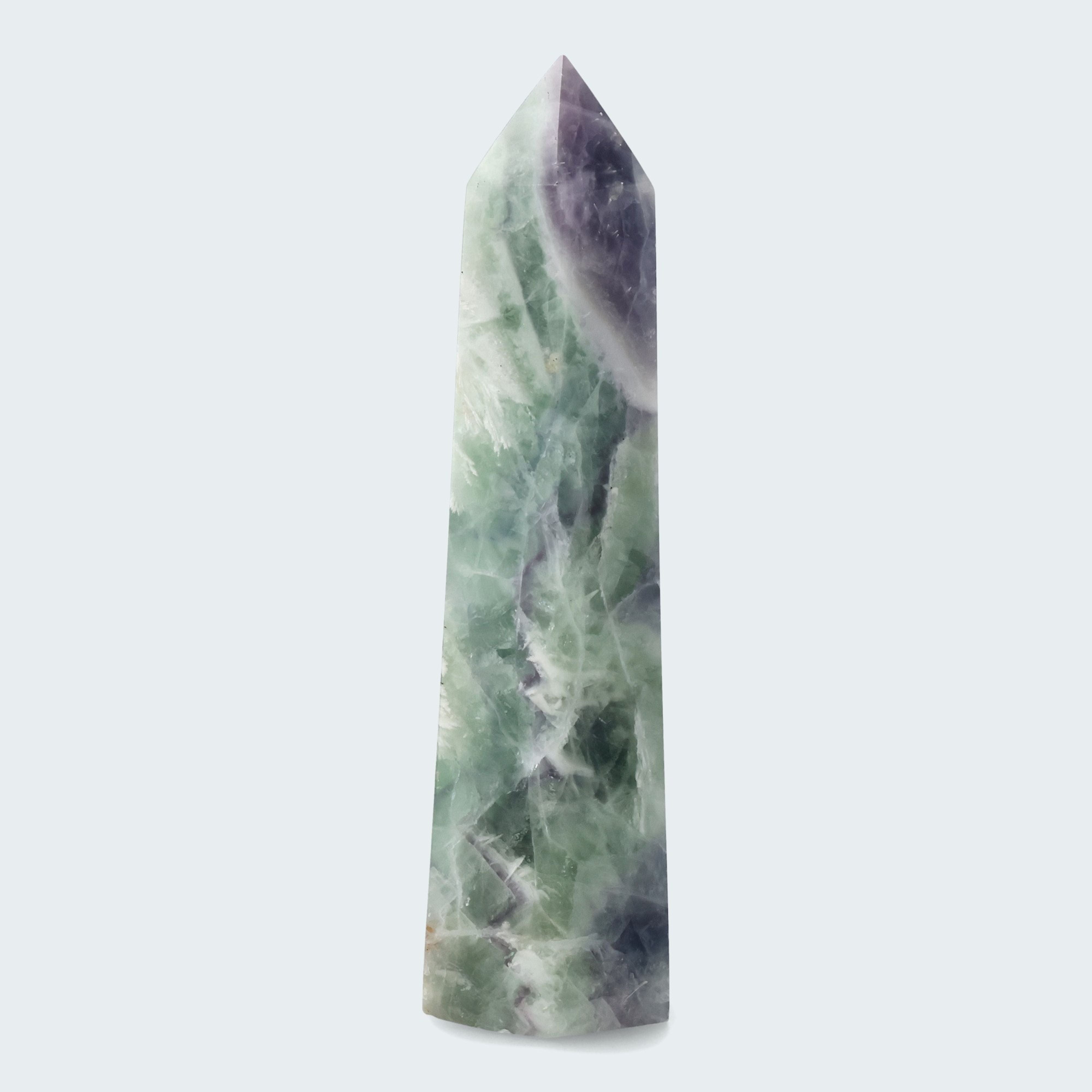 Grüner Fluorit Obelisk aus der inneren Mongolei (702g) – Ansicht 2