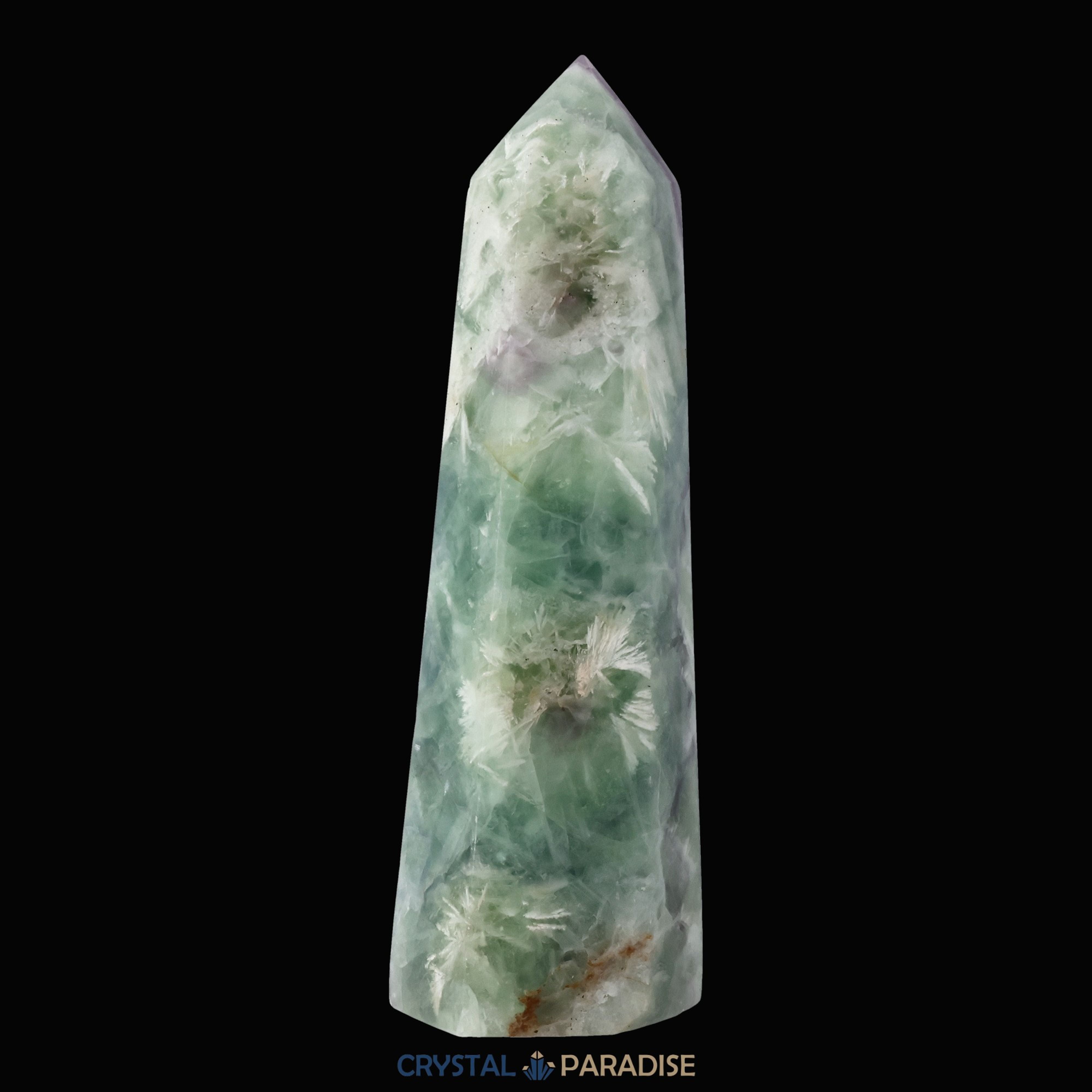 Grüner Fluorit Obelisk aus der inneren Mongolei (702g) – Ansicht 3