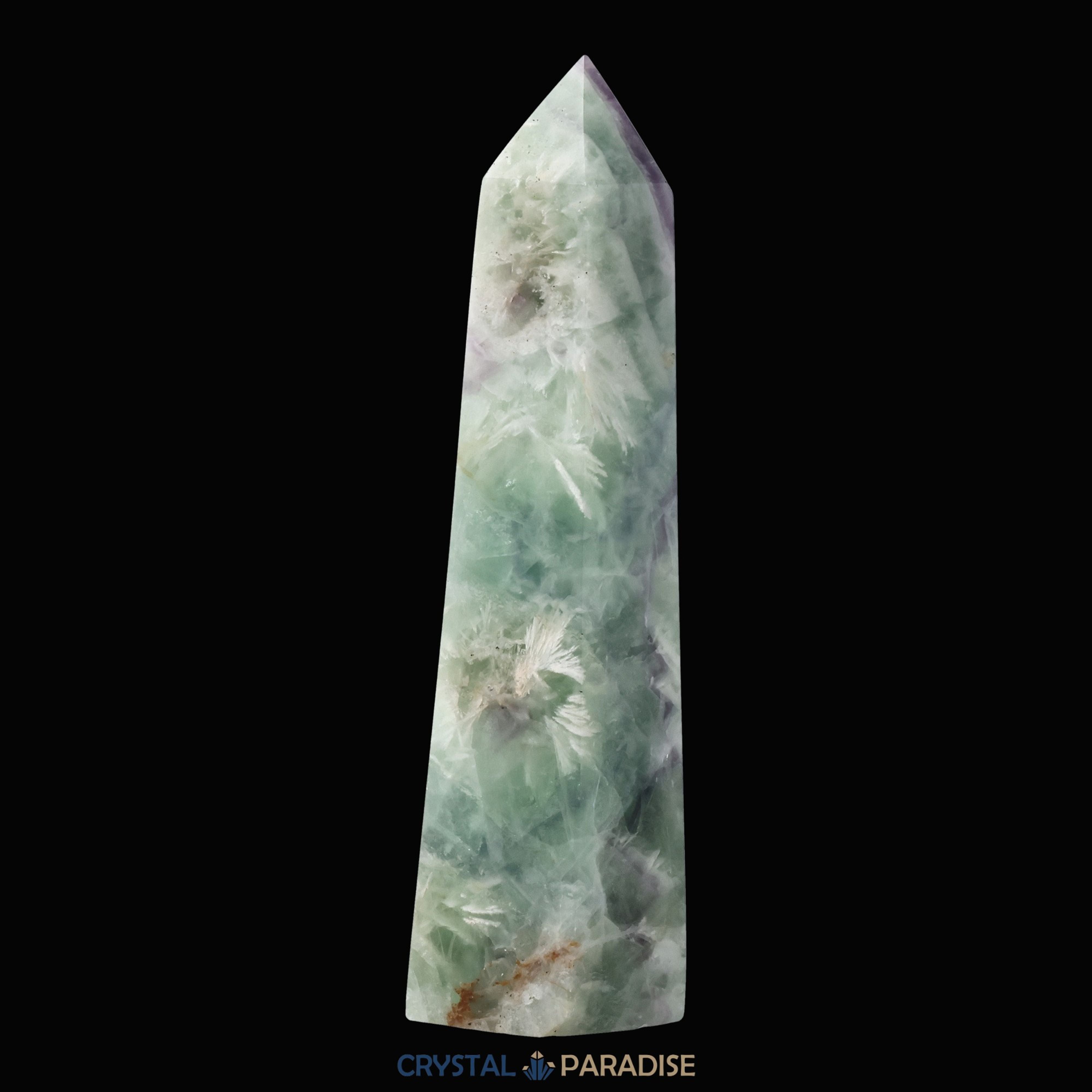 Grüner Fluorit Obelisk aus der inneren Mongolei (702g) – Ansicht 4