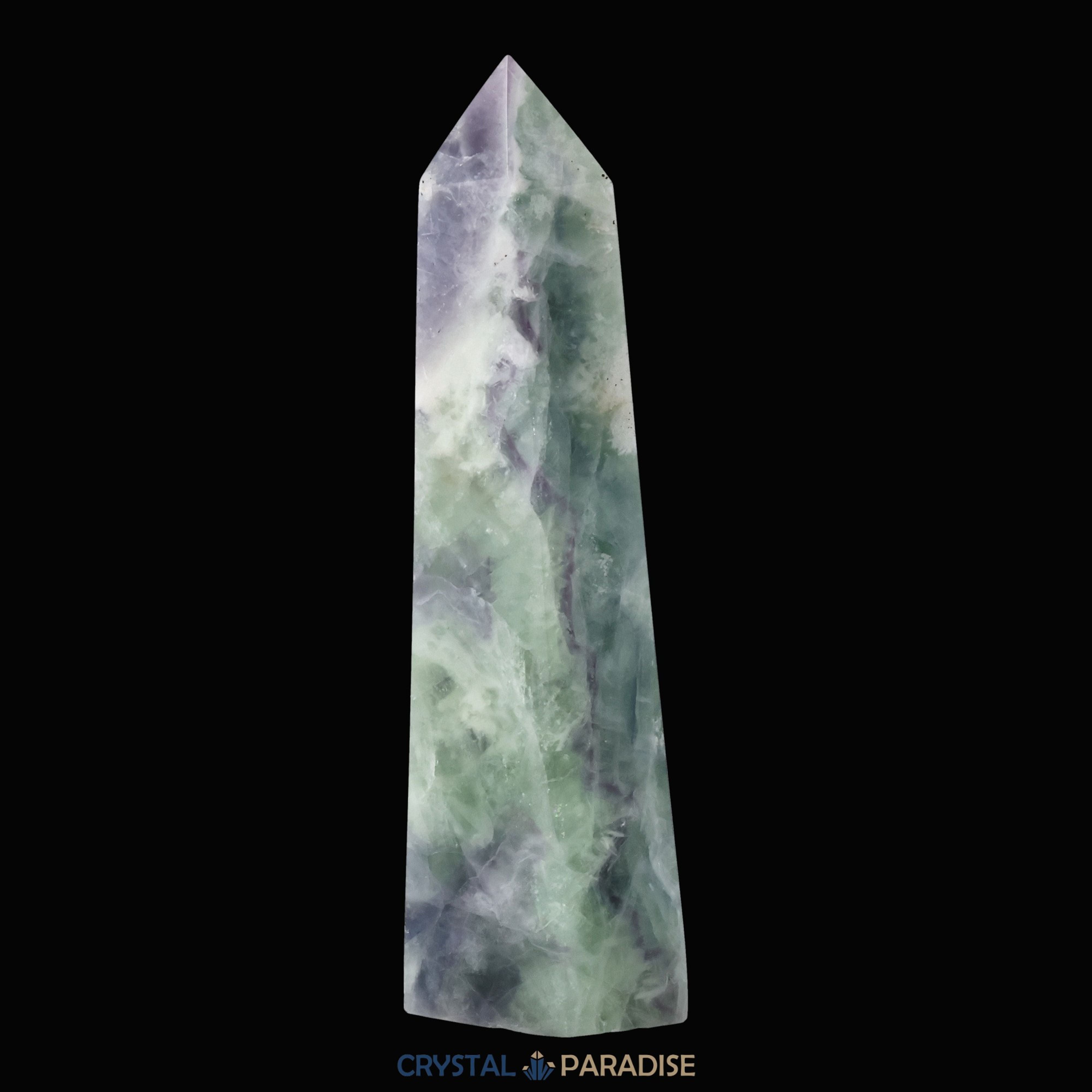 Grüner Fluorit Obelisk aus der inneren Mongolei (702g) – Ansicht 7