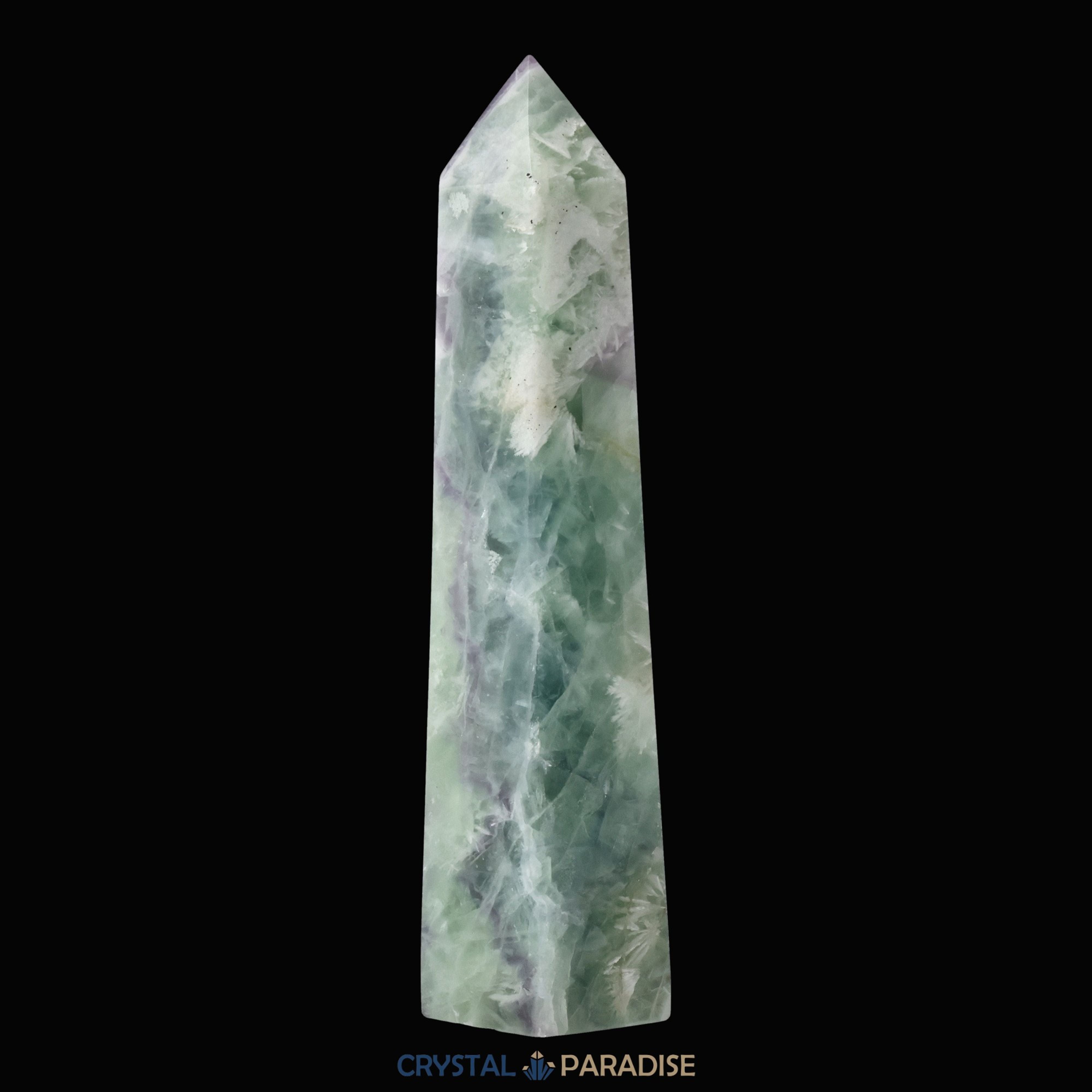 Grüner Fluorit Obelisk aus der inneren Mongolei (702g) – Ansicht 8
