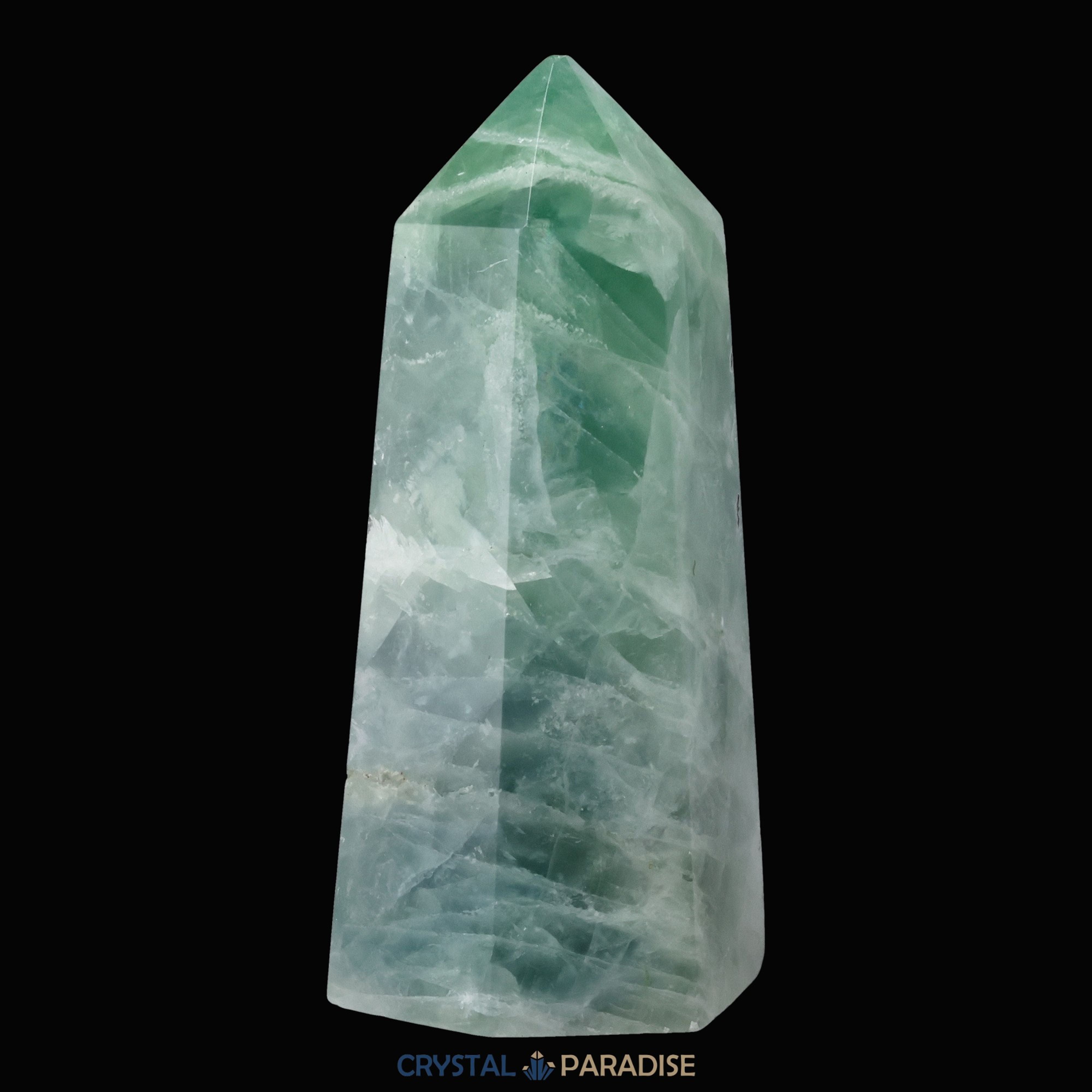 Grüner Fluorit Obelisk aus der inneren Mongolei (708g) – Ansicht 5