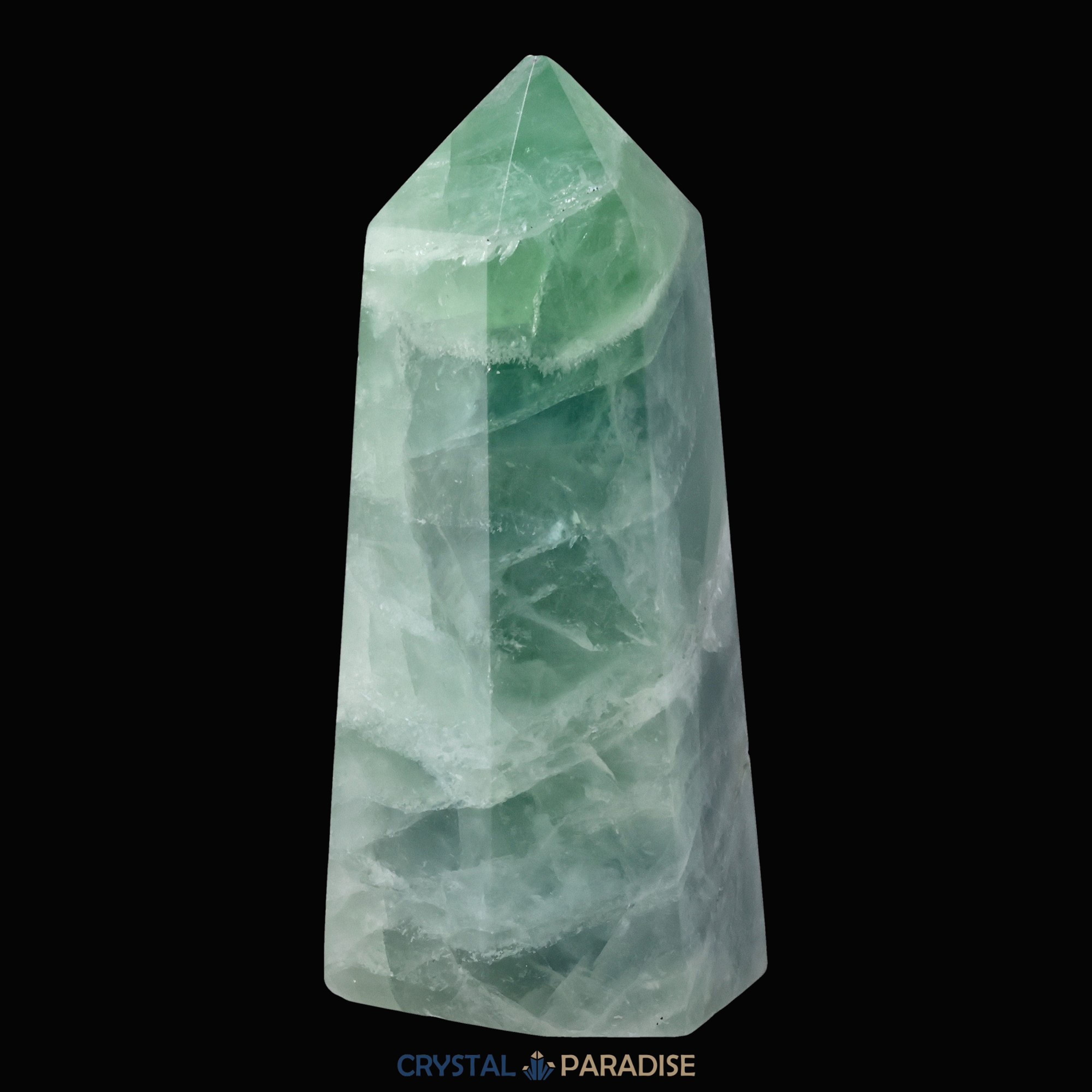 Grüner Fluorit Obelisk aus der inneren Mongolei (708g) – Ansicht 8