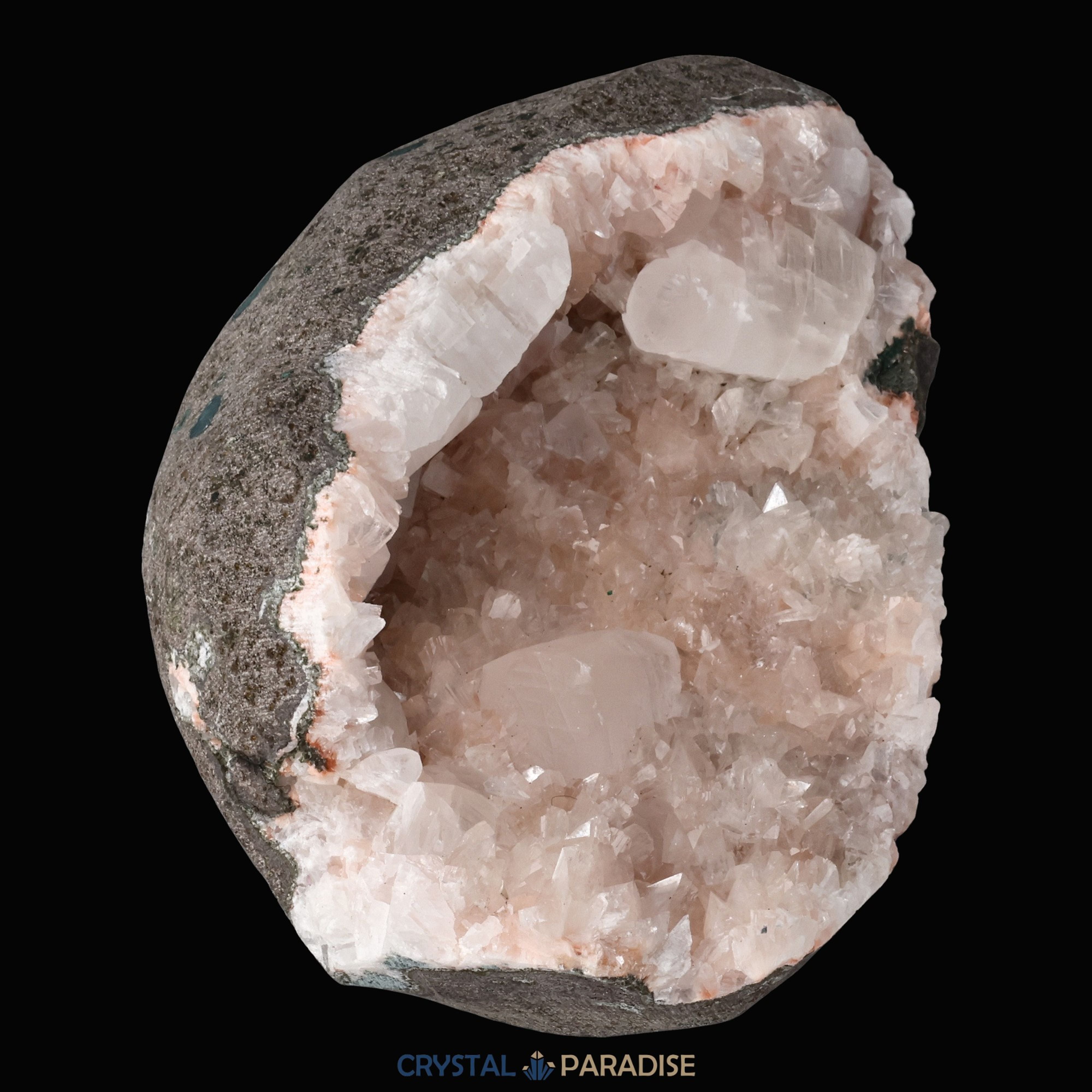 Heulandit Euzeolit Geode mit Apophyllit aus Indien (344g) – Ansicht 9