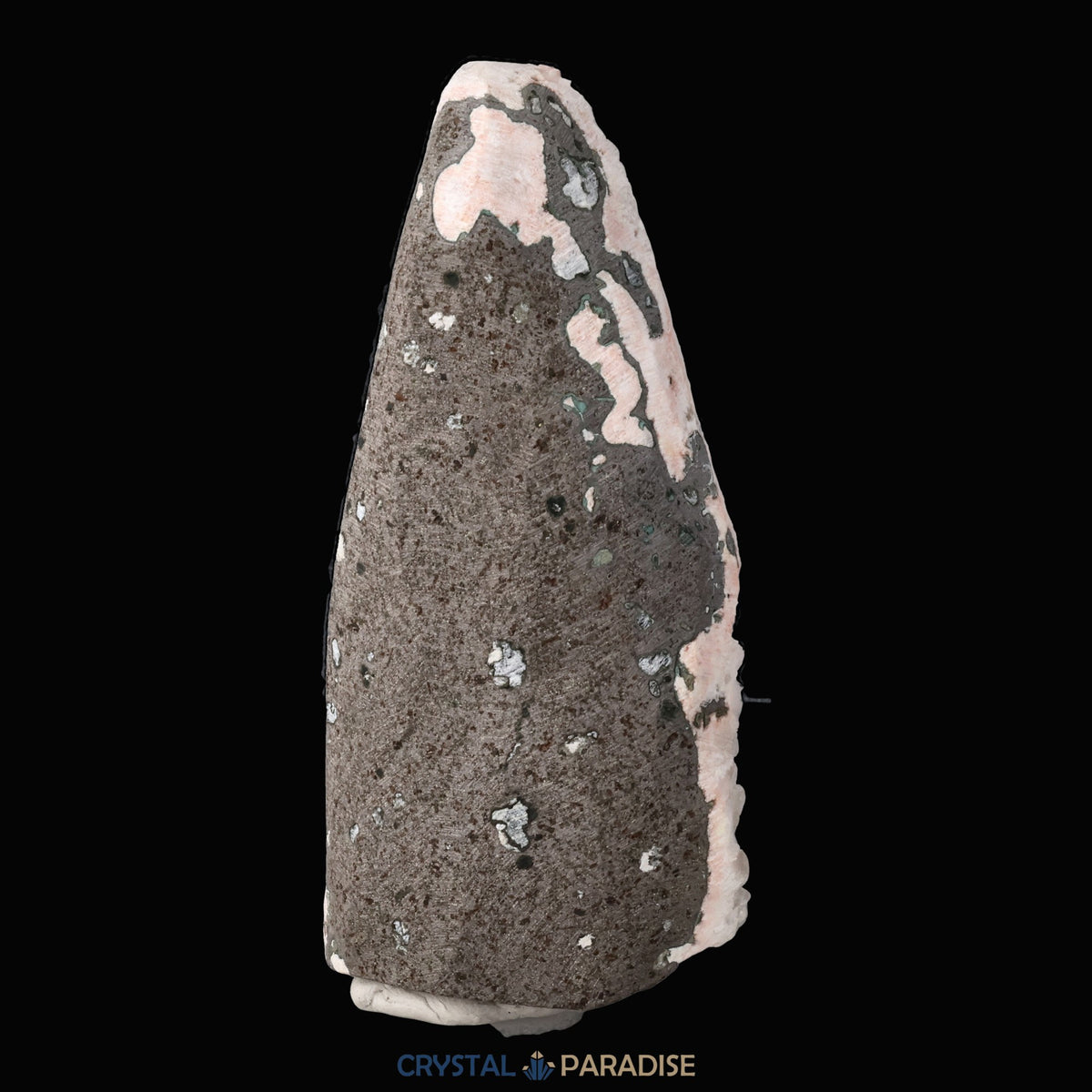 Heulandit Euzeolit Geode mit grünem Apophyllit aus Indien (625g) – Ansicht 7