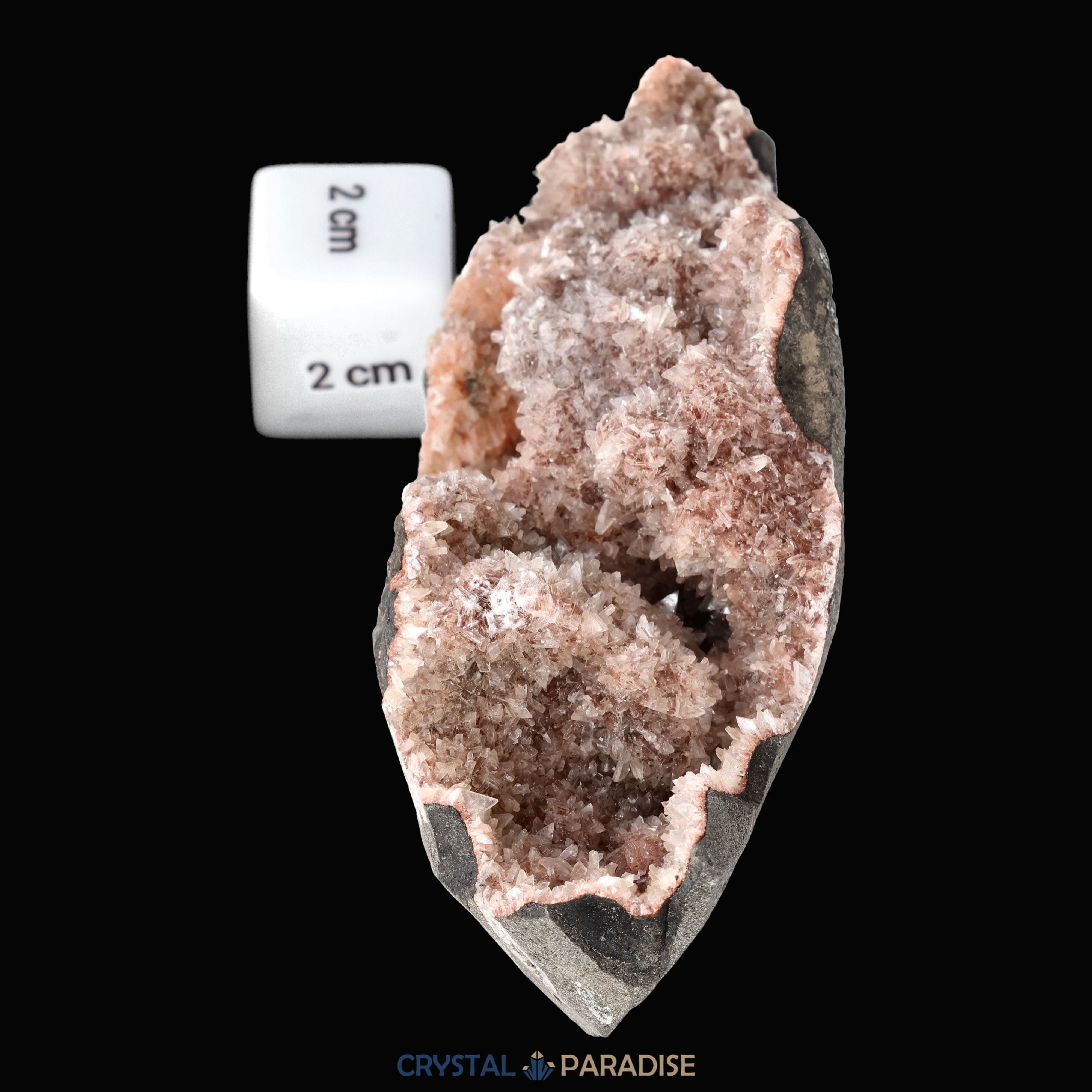Heulandit Euzeolit Geode mit Stilbit aus Indien (178g) – Ansicht 7