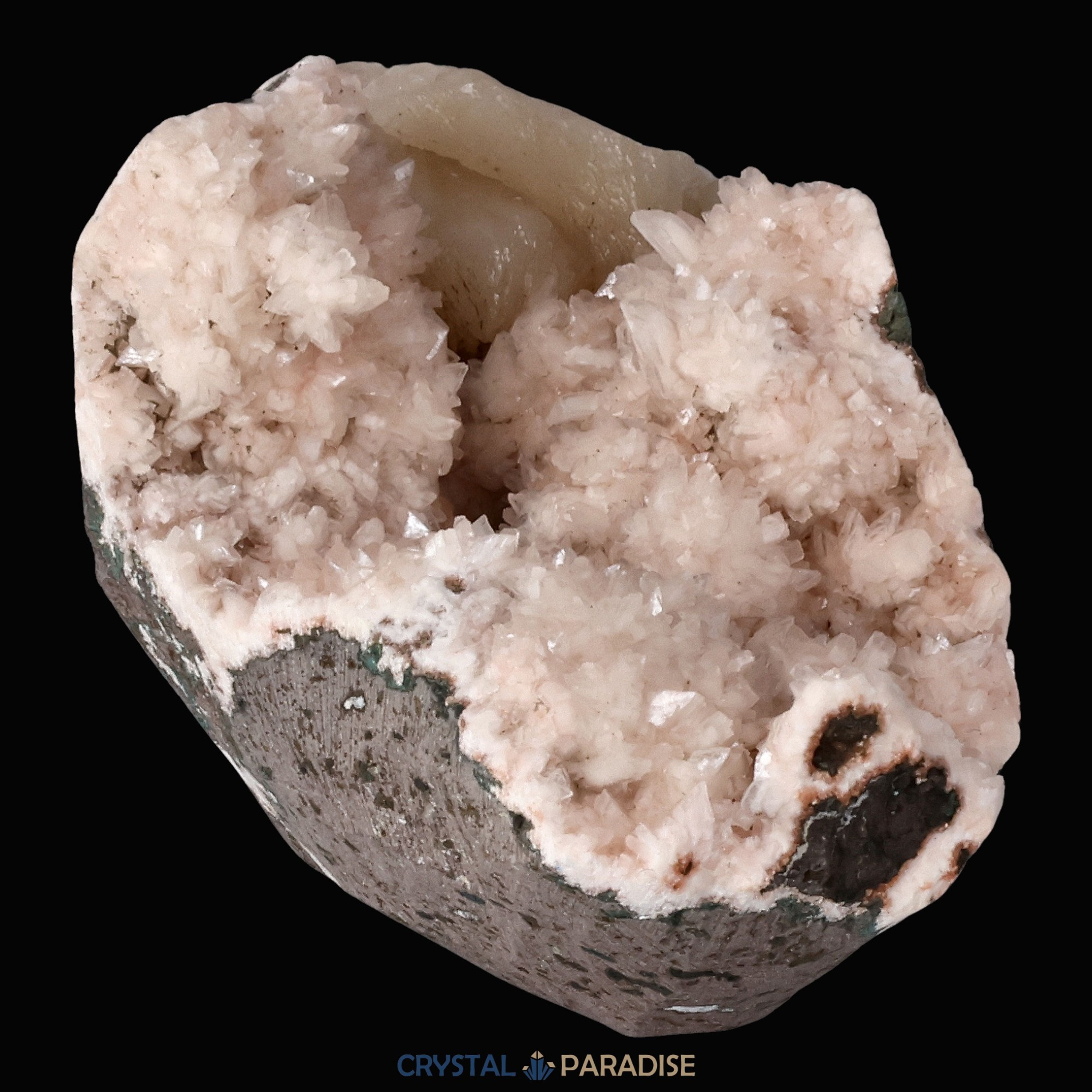 Heulandit Euzeolit Geode mit Stilbit aus Indien (213g) – Ansicht 12