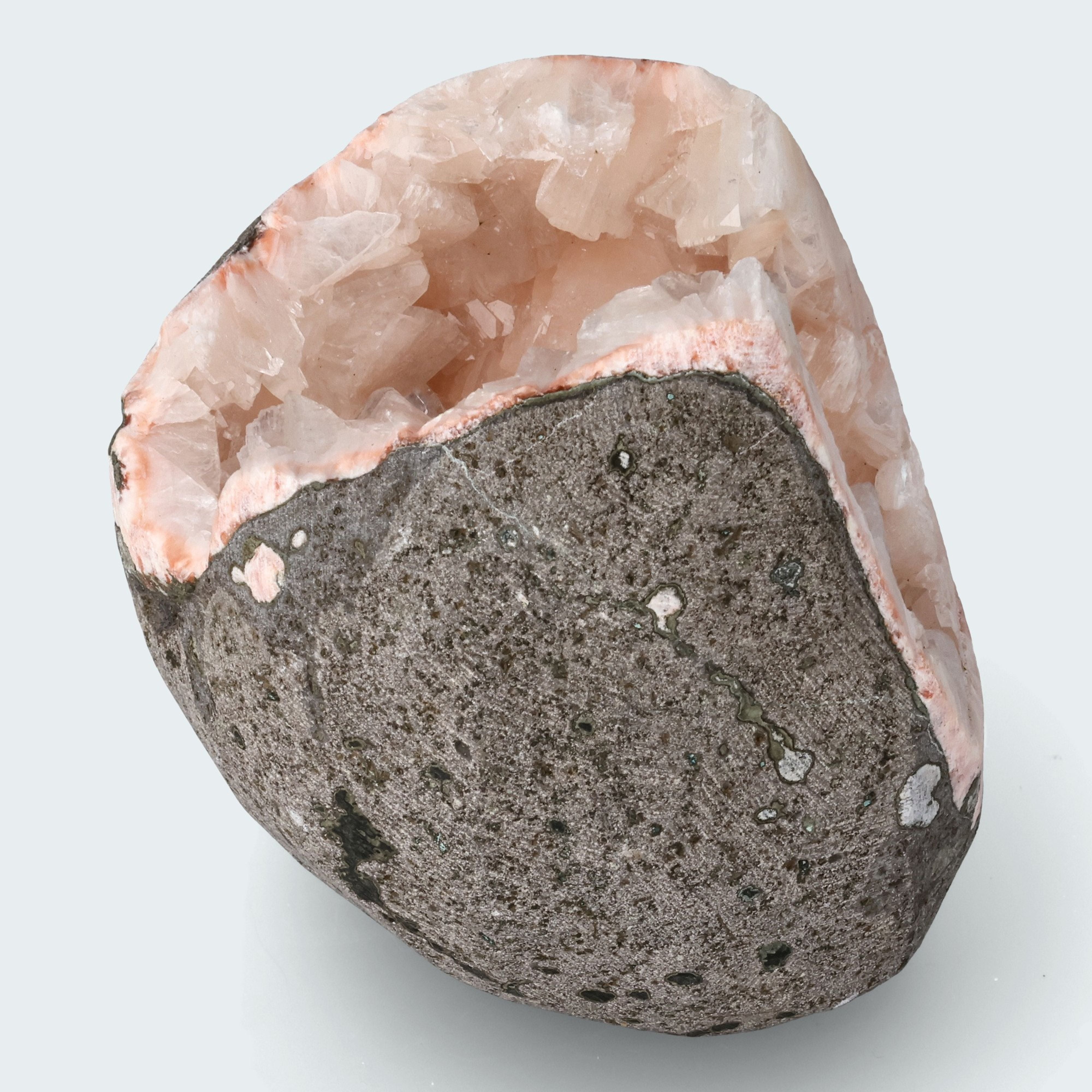 Heulandit Euzeolit Geode mit Stilbit aus Indien (288g) – Ansicht 2